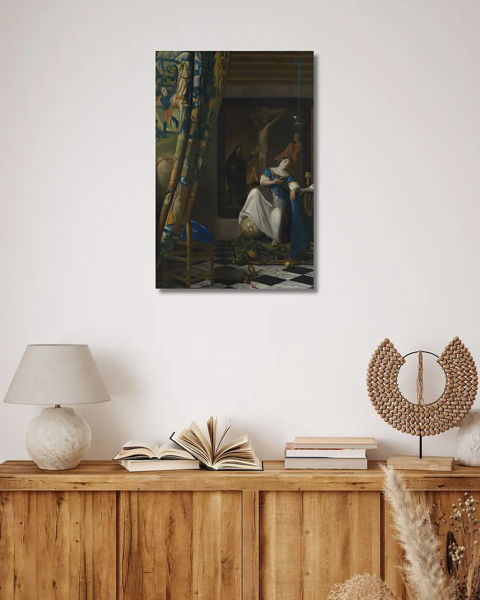 Thumbnail: Allegory of the Catholic Faith (ca. 1670–72) – Johannes Vermeer