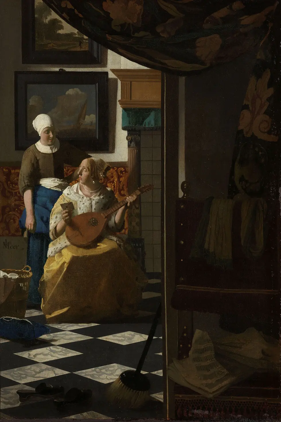 Thumbnail: The Love Letter (c. 1669–70) Interior Scene – Johannes Vermeer