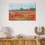 Thumbnail: Red Wildflower Field Landscape Wall Art with Serene Nature Theme