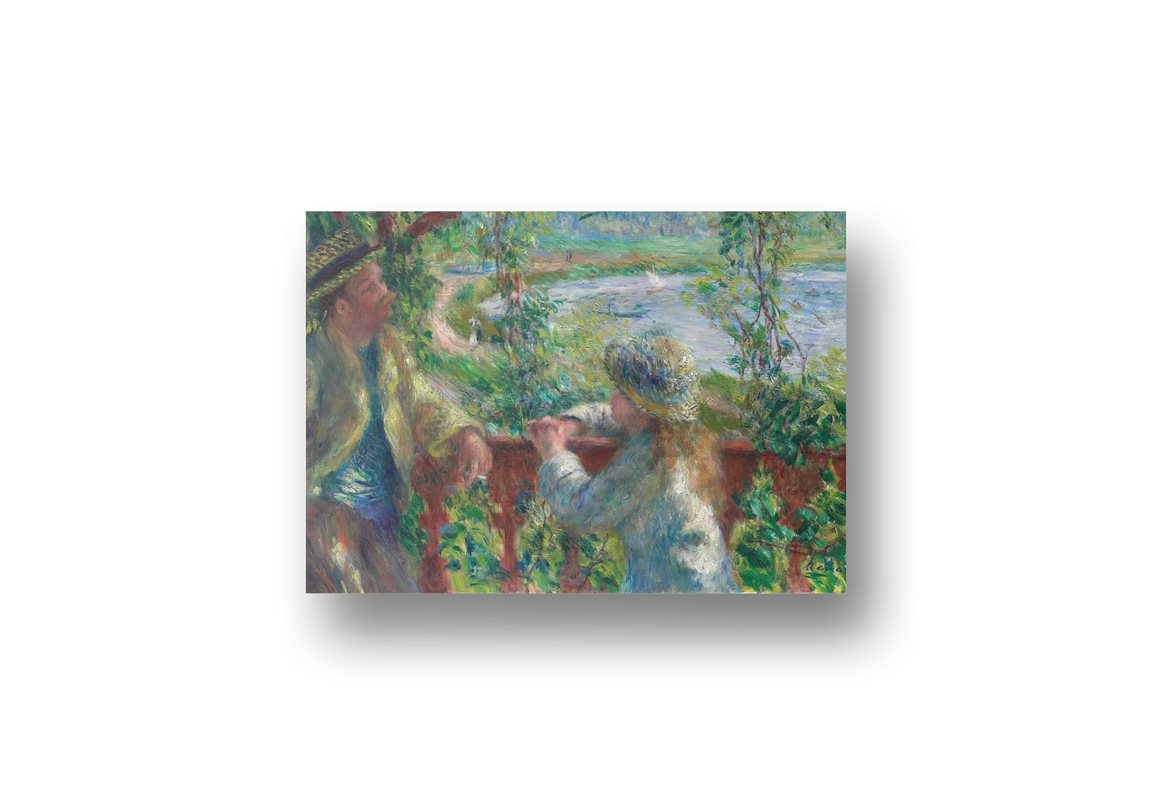 Near the Lake 1879 Impressionist Scene – Pierre Auguste Renoir