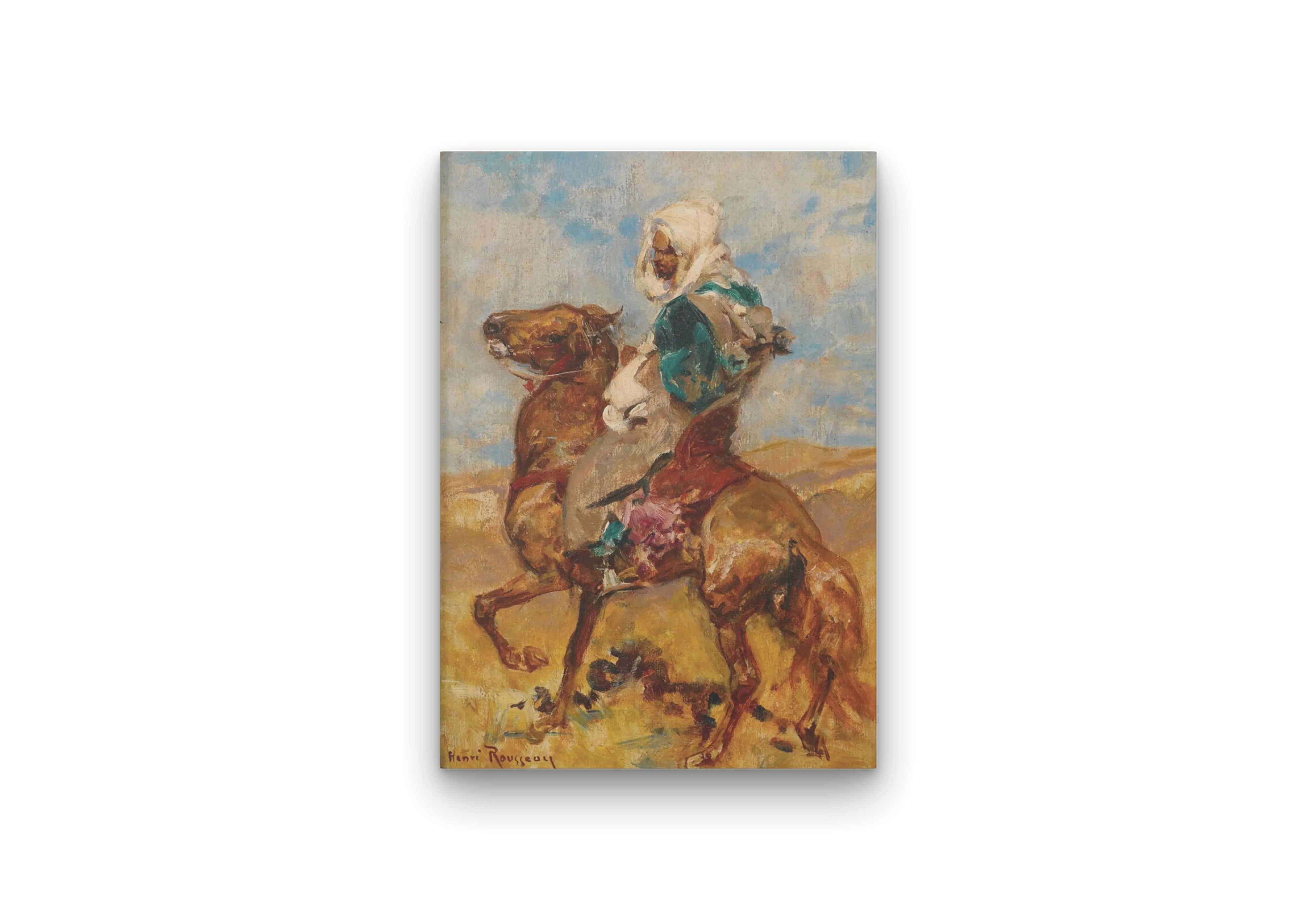 North African on Horseback (c. 1895) by Henri Rousseau