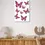 Thumbnail: Pink Butterfly Pattern Wall Art Canvas Print for Playful Modern Décor