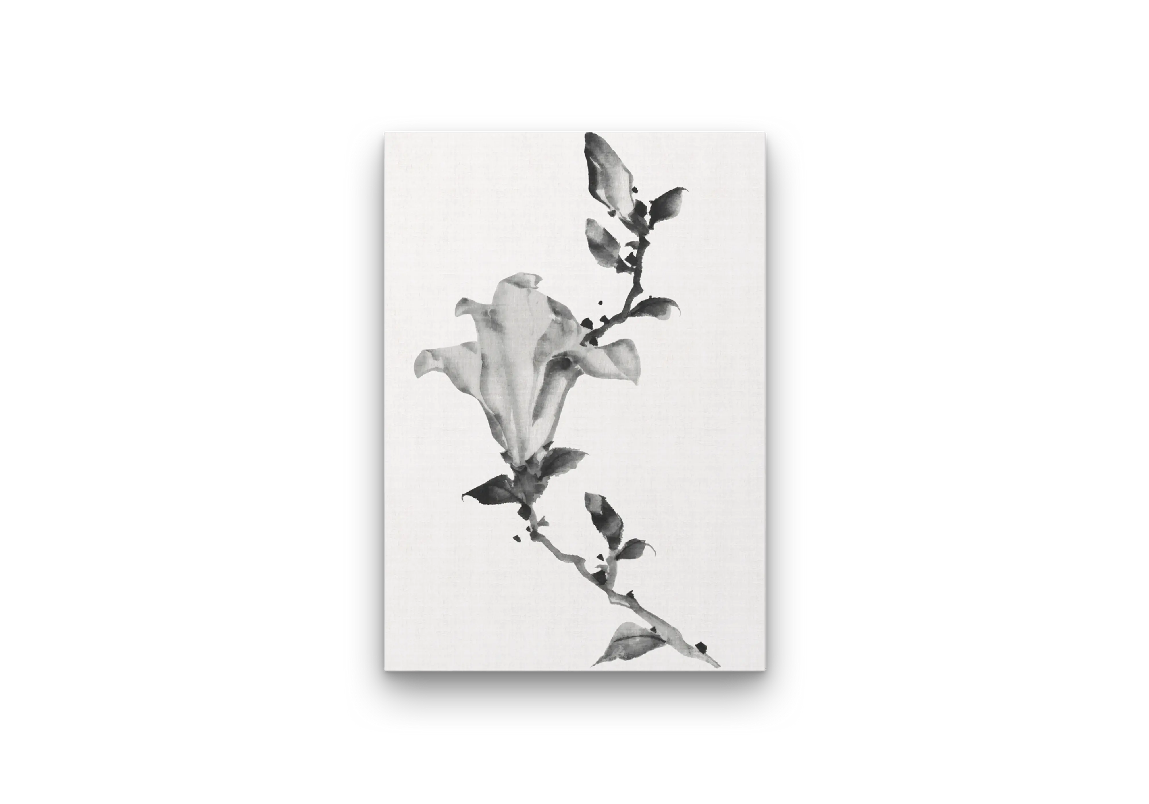 Japanese Ink Flower Study (c. 1830) – Katsushika Hokusai