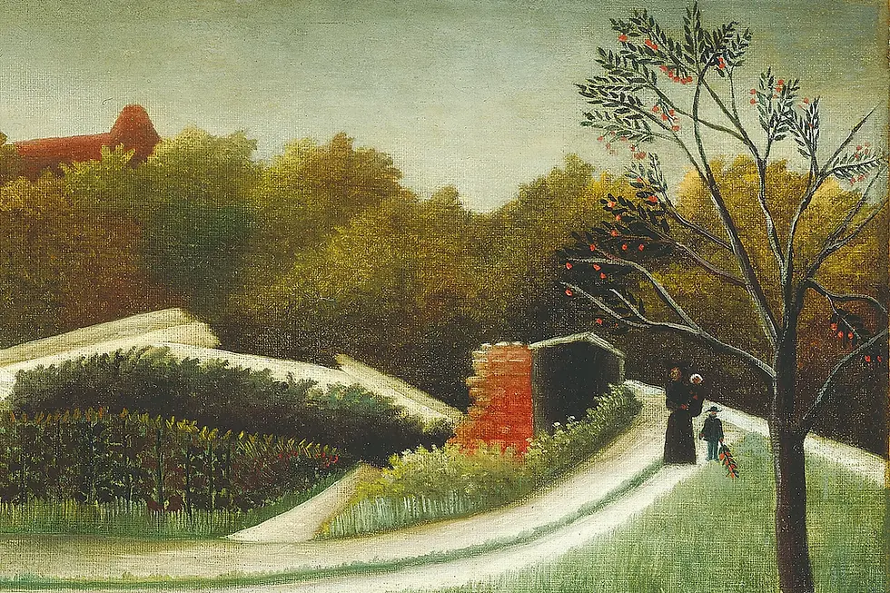 Thumbnail: Sawmill, Outskirts of Paris (c. 1893–95) by Henri Rousseau