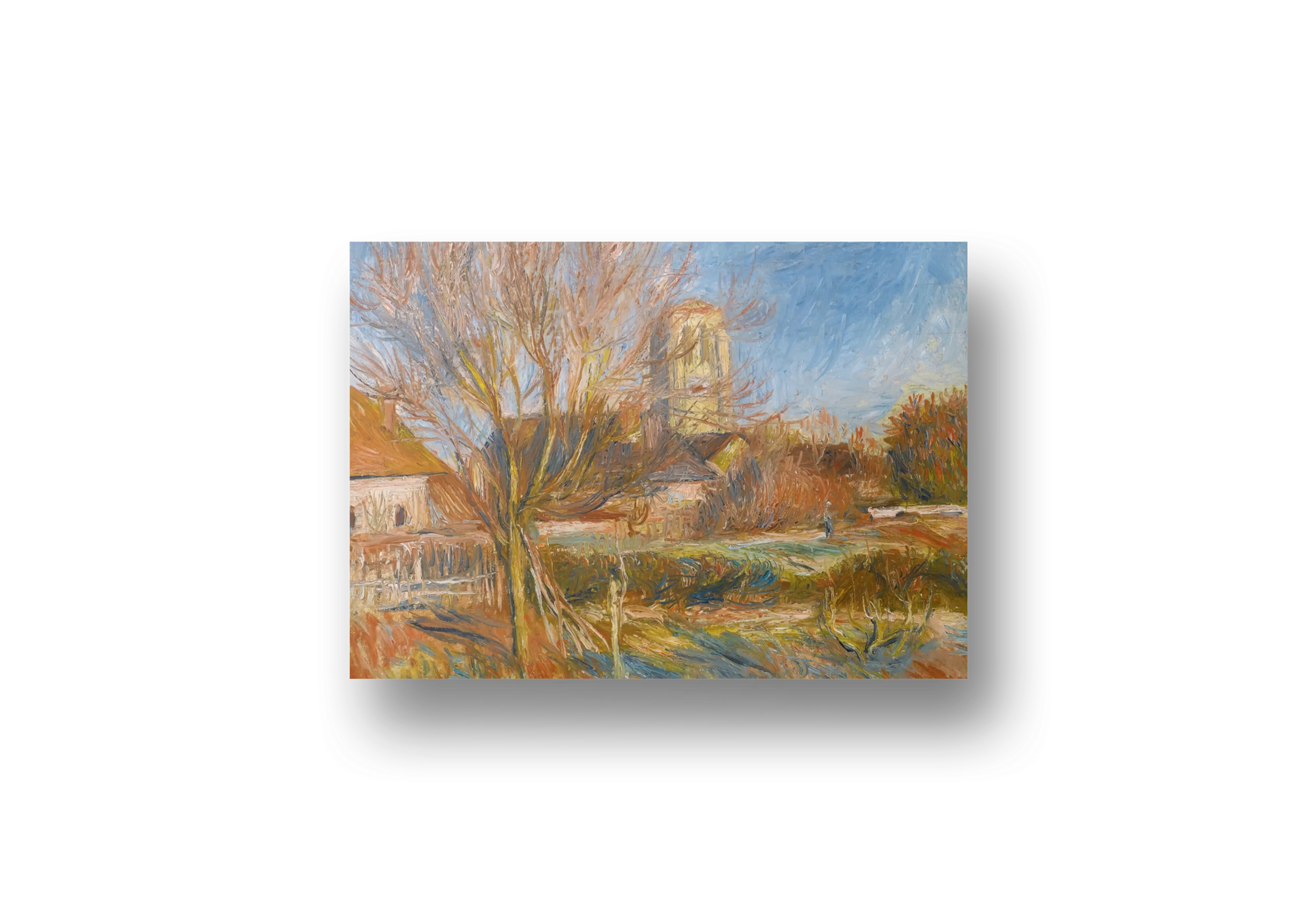 L’église À Essoyes 1890s Village Painting – Pierre Auguste Renoir