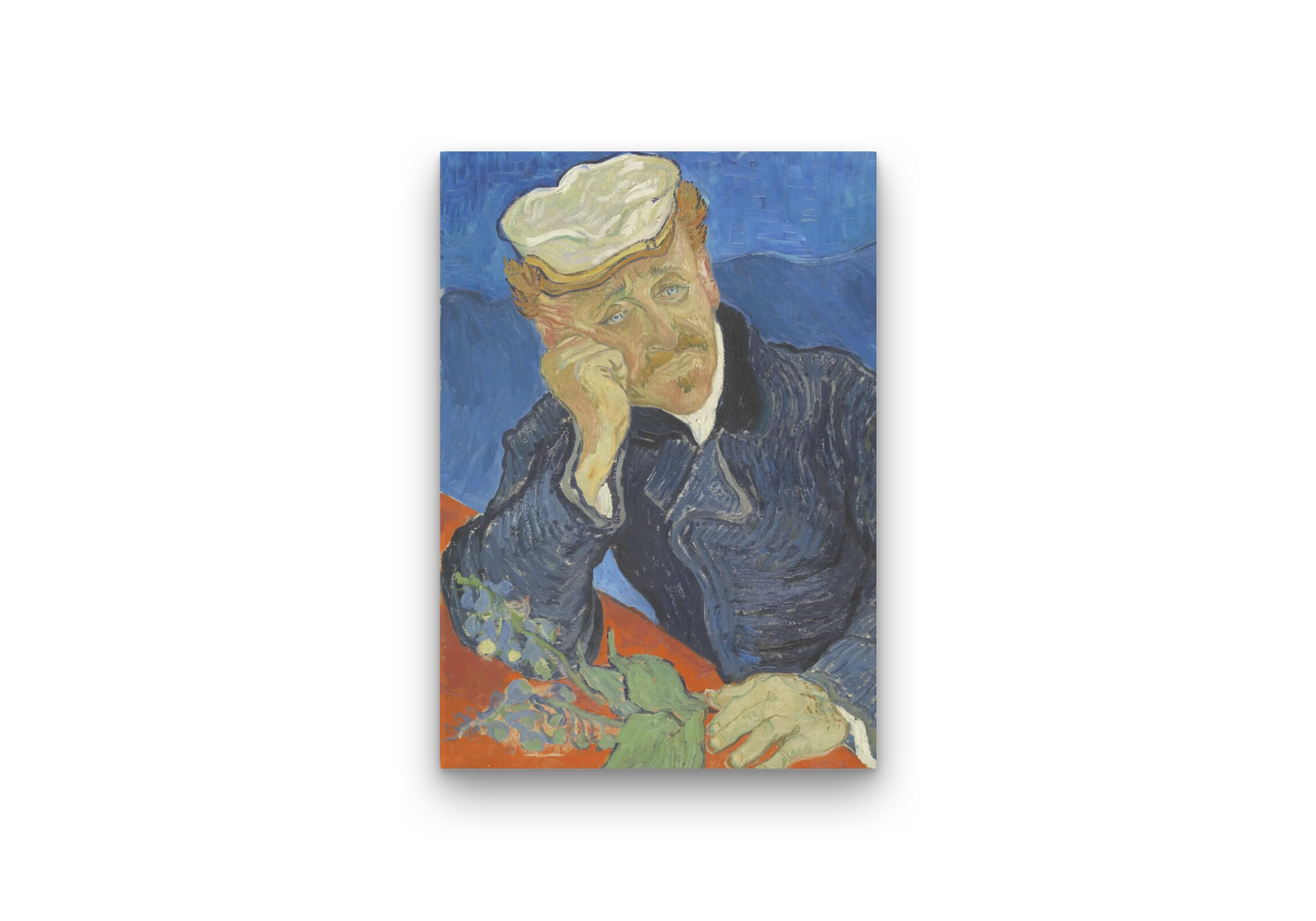Portrait of a Man with Resting Pose Canvas Art