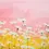 Thumbnail: Abstract Daisy Field Wall Art with Pink and Yellow Tones