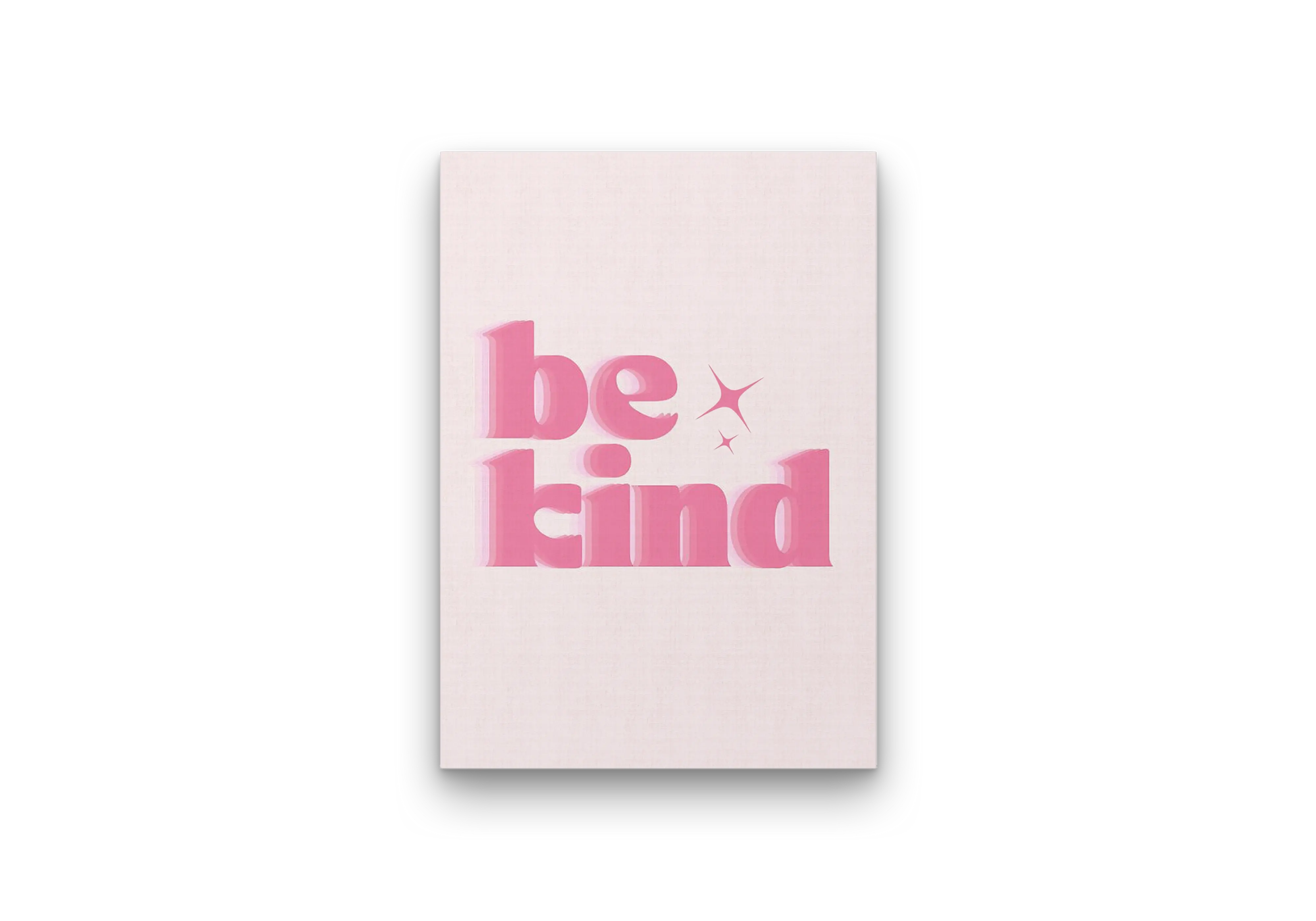 Be Kind Typography Wall Art Canvas Print for Minimal Modern Décor