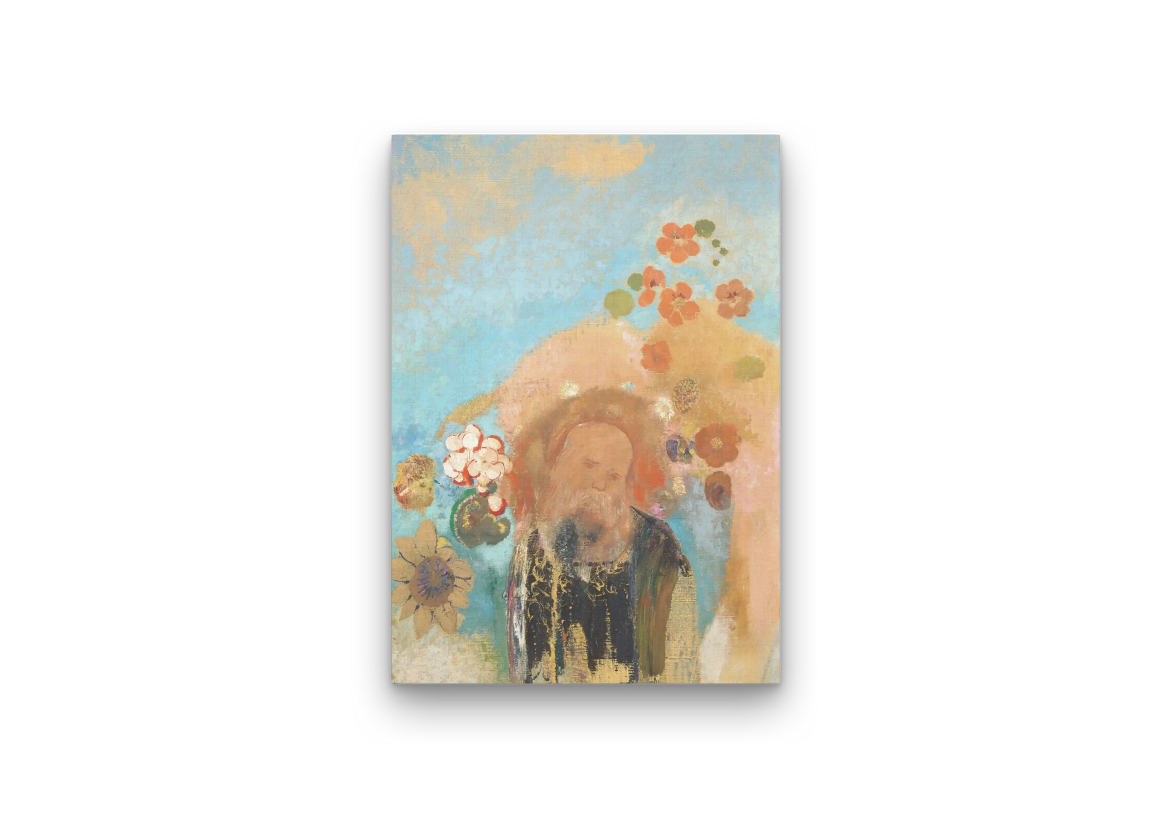 Abstract Floral Portrait Wall Art Canvas