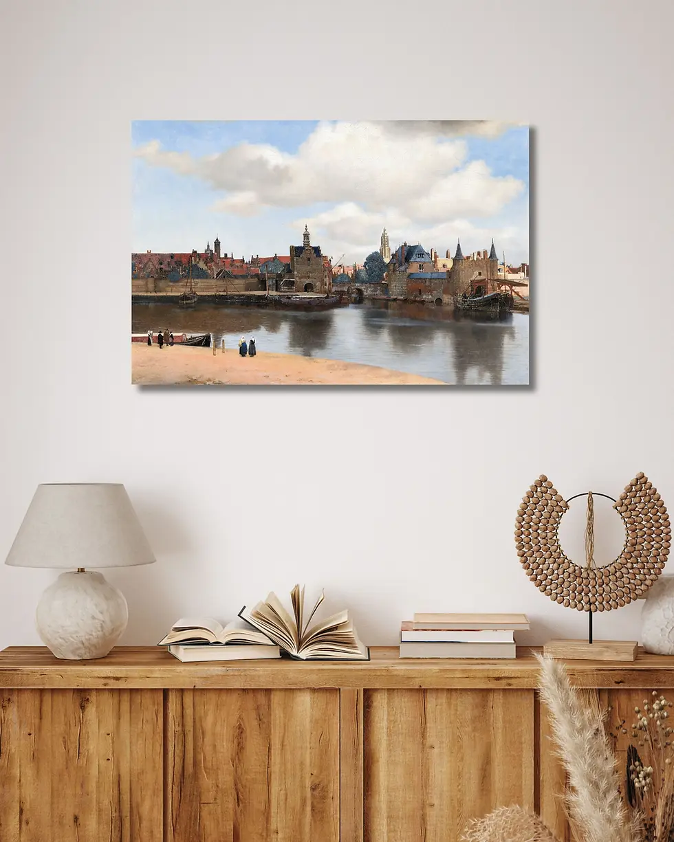 Thumbnail: View of Delft (c. 1660–1661) Cityscape Masterpiece – Johannes Vermeer