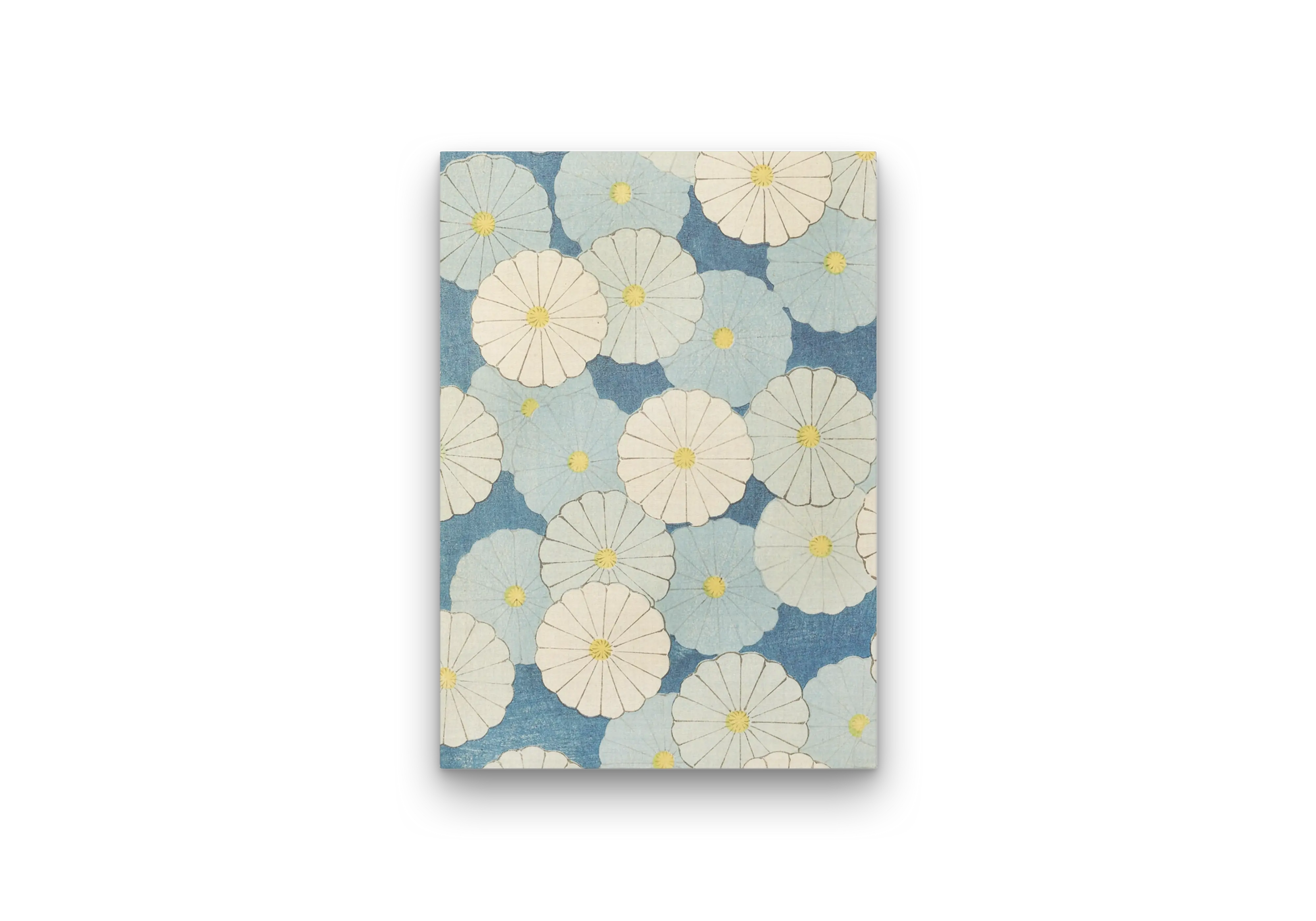 Blue and White Chrysanthemum Pattern Japanese Print 1901 – Korin Furuya
