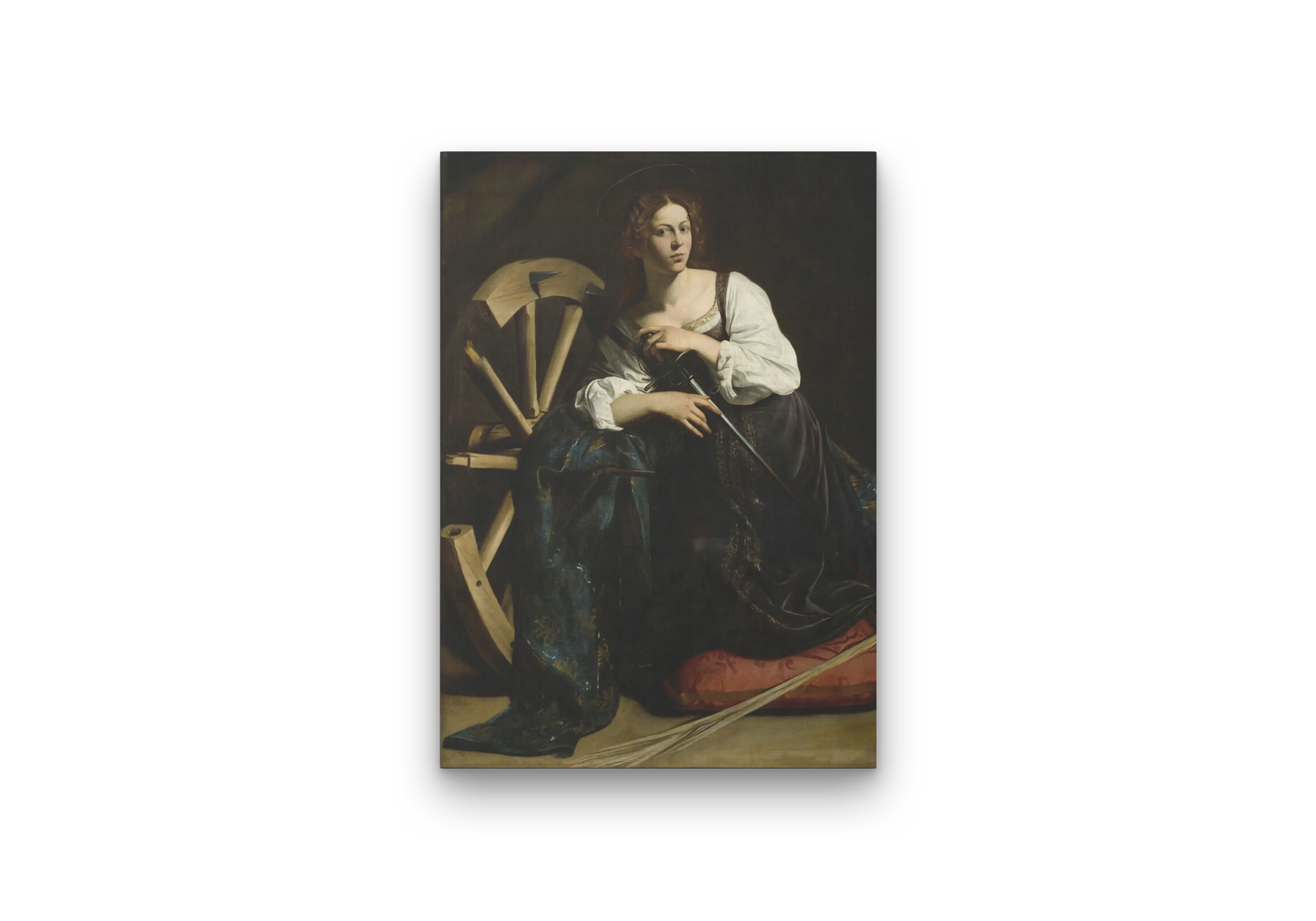 Saint Catherine of Alexandria (c. 1597) by Caravaggio Canvas Print