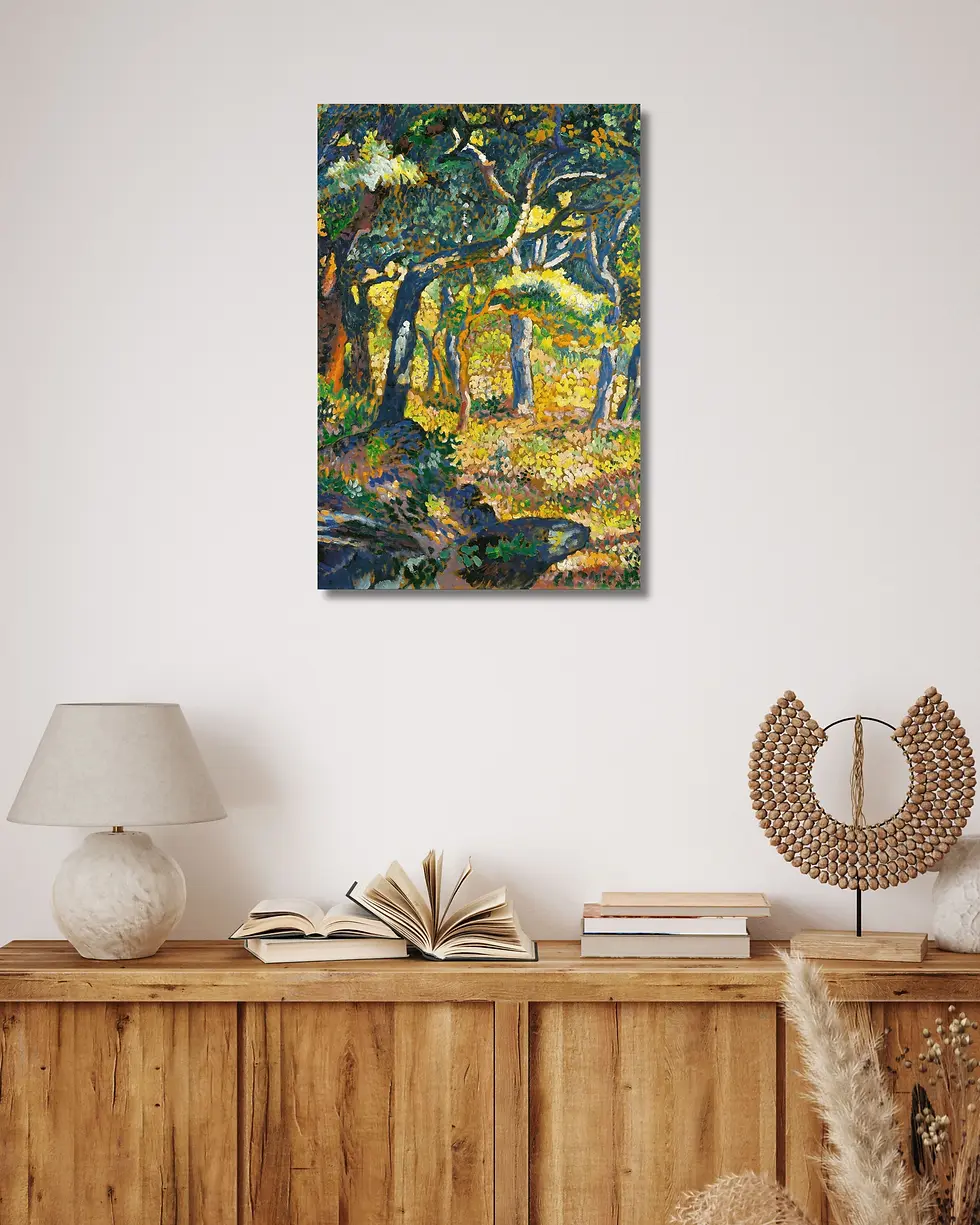 Thumbnail: Une Clairière en Provence Étude Landscape – henri-edmond cross