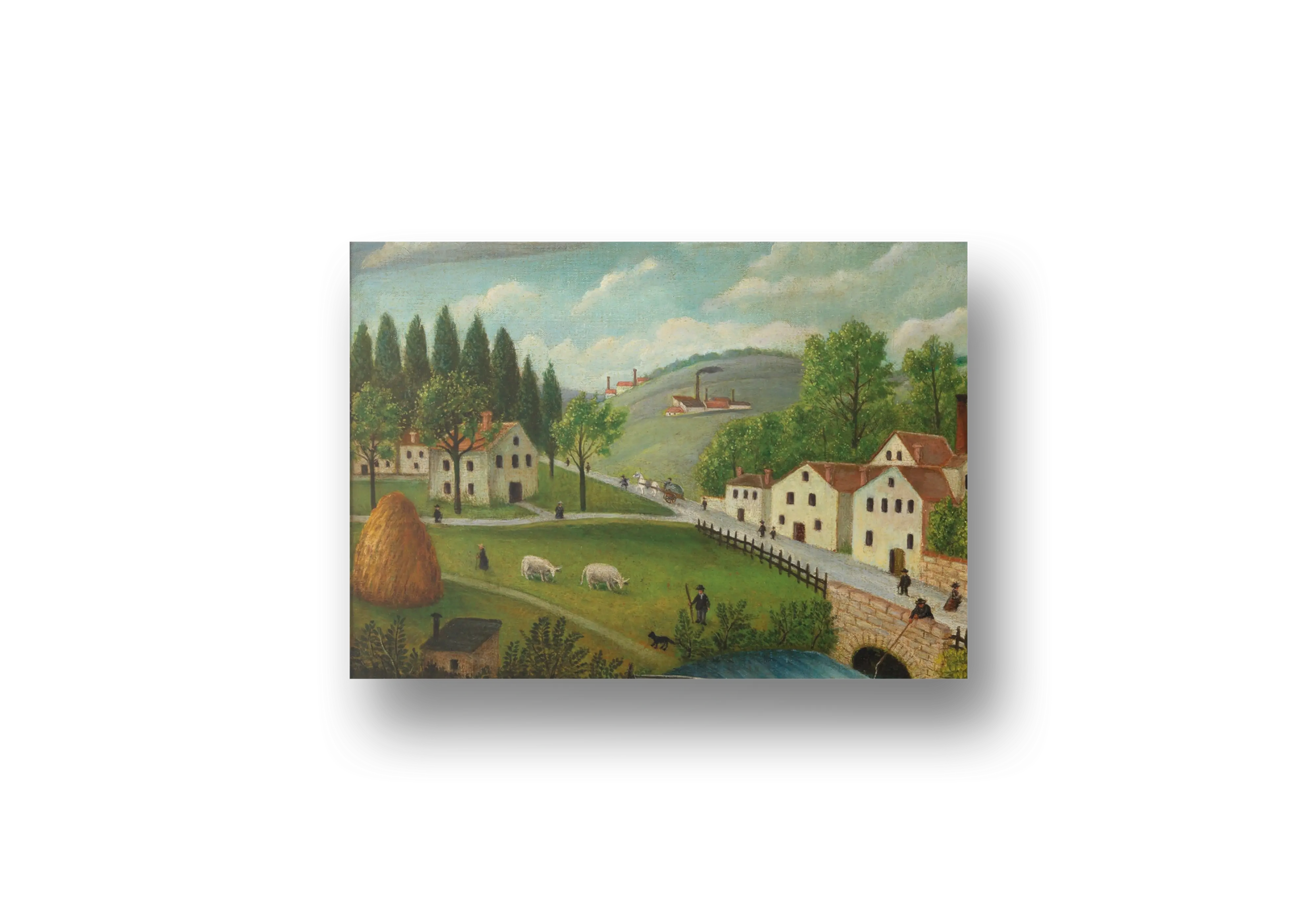 Pastoral Landscape with Stream (c. 1875–1880) by Henri Rousseau