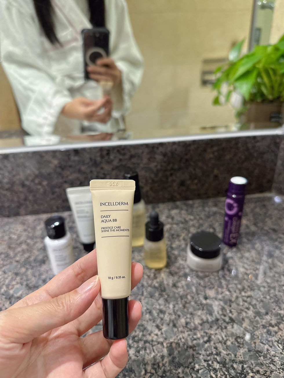 Thumbnail: INCELLDREM travel pack 7pcs: cleansing powder + oil-water balancing spray + base repair liquid + energy spray + brightening essence + miracle cream + translucent BB cream travel pack 7pcs