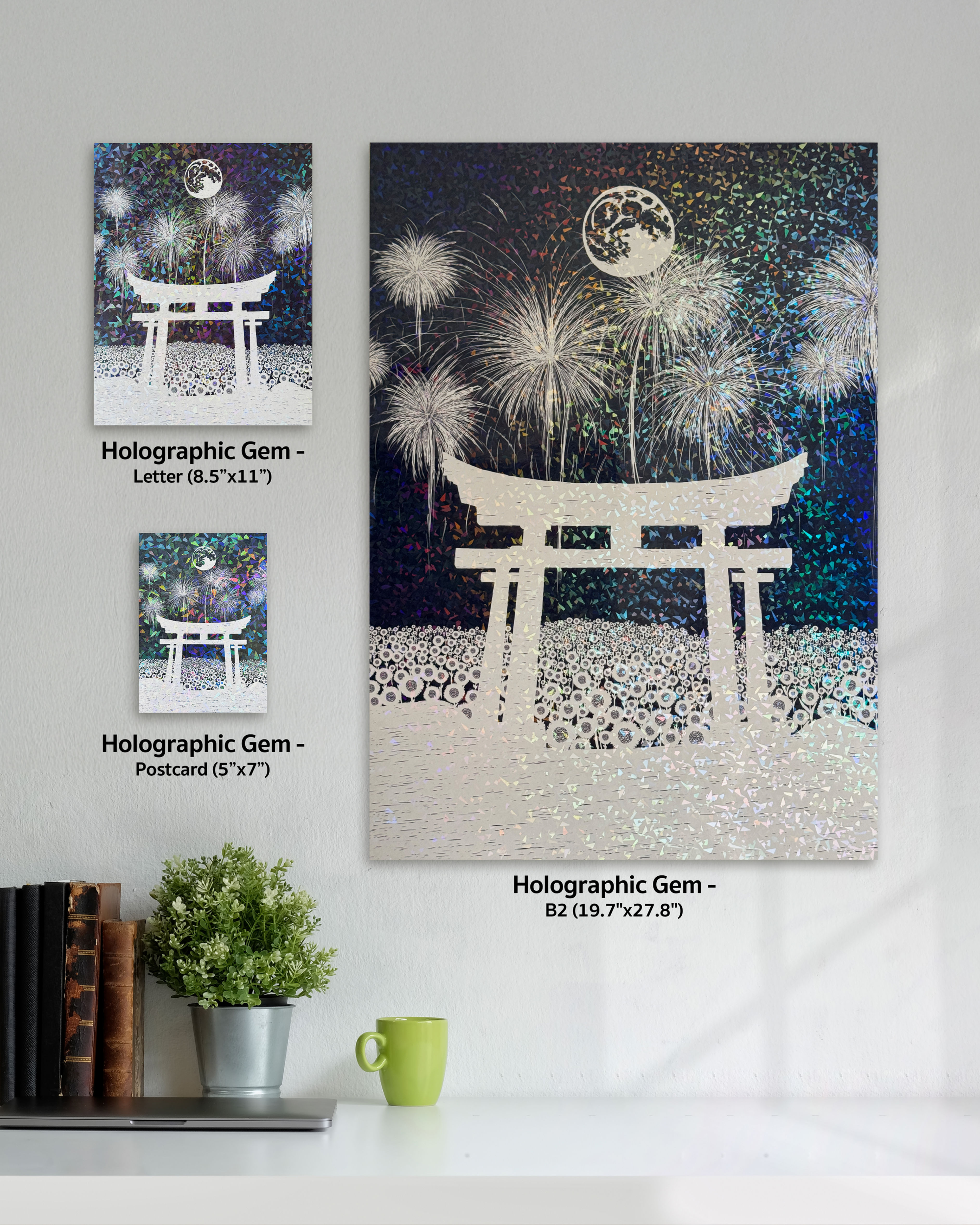 Hanabi Sunflower Fields (Holographic Gem Illustrative Prints)