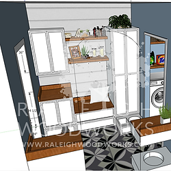 Mudroom Design Rendering