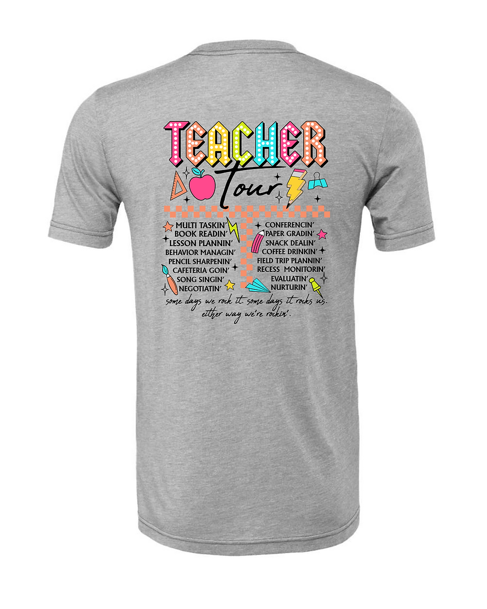 Thumbnail: "ABCD: The Teacher Tour" Adult Short Sleeve Tee
