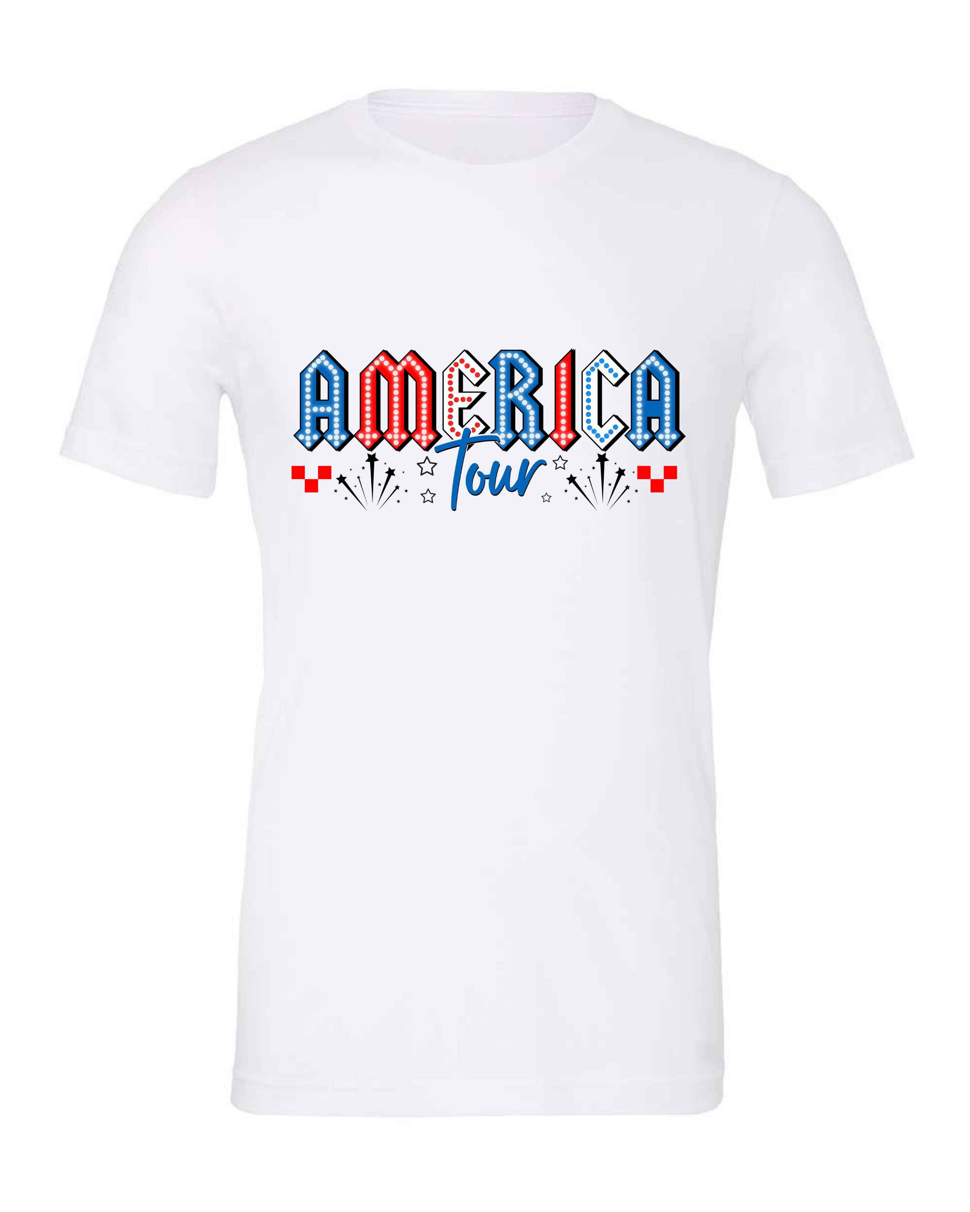 "America Tour" Adult Short Sleeve Tee