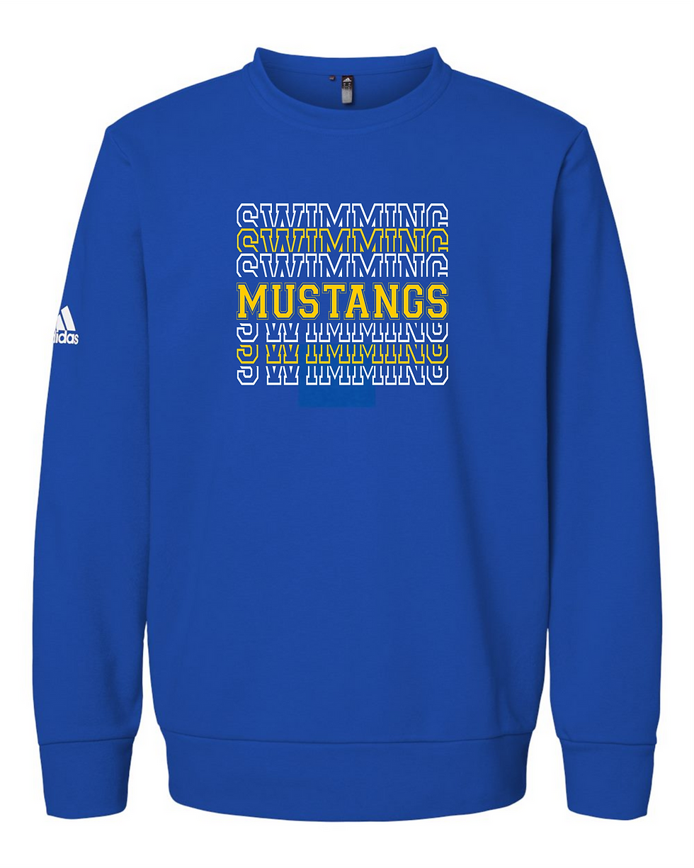 Thumbnail: Unisex Adidas "Mustangs Swimming Repeat" Crewneck Sweatshirt