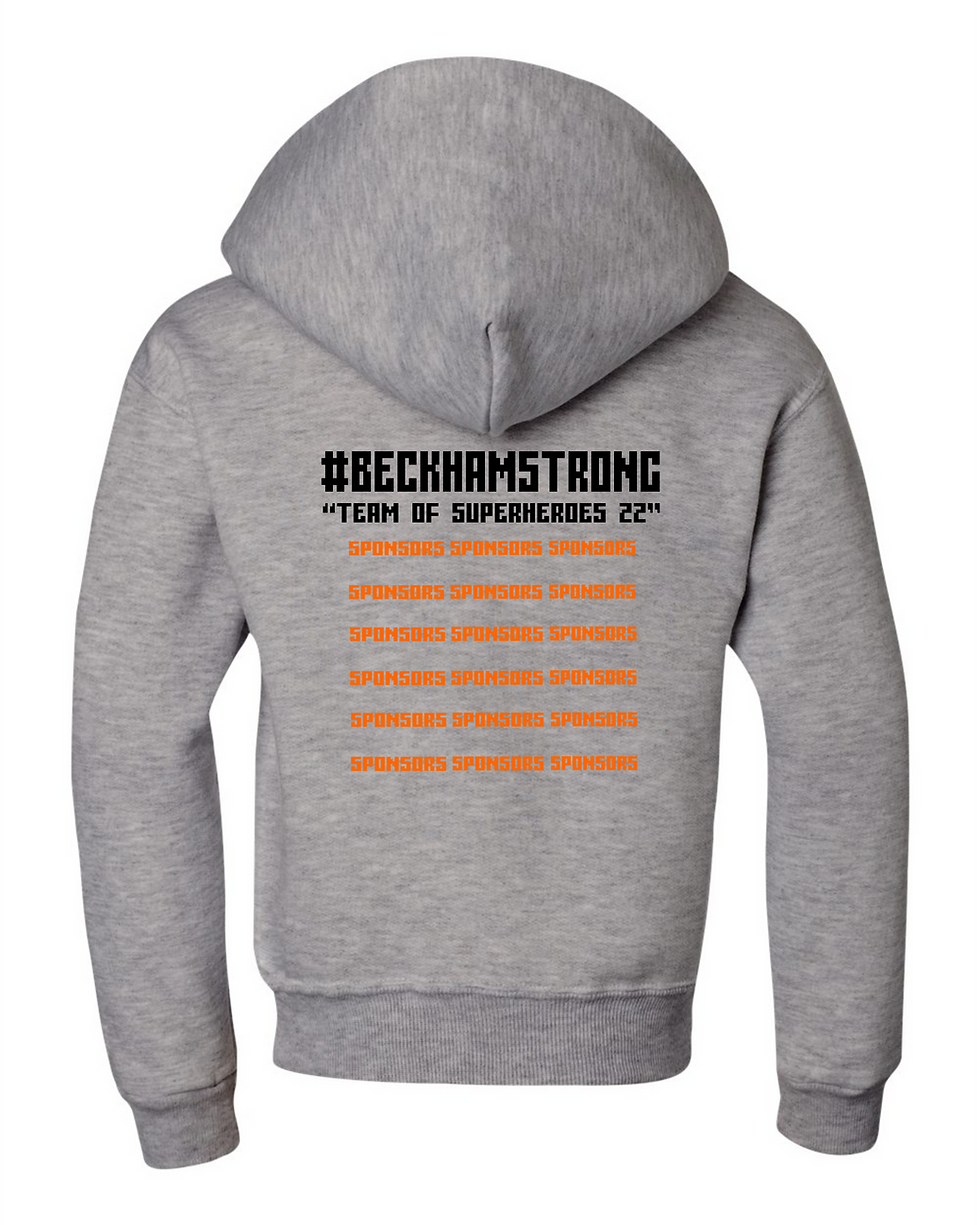 Thumbnail: "Peace Love Cure" Youth Hooded Sweatshirt
