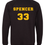 Thumbnail: "Canes Baseball Number" Adult Crewneck Sweatshirt