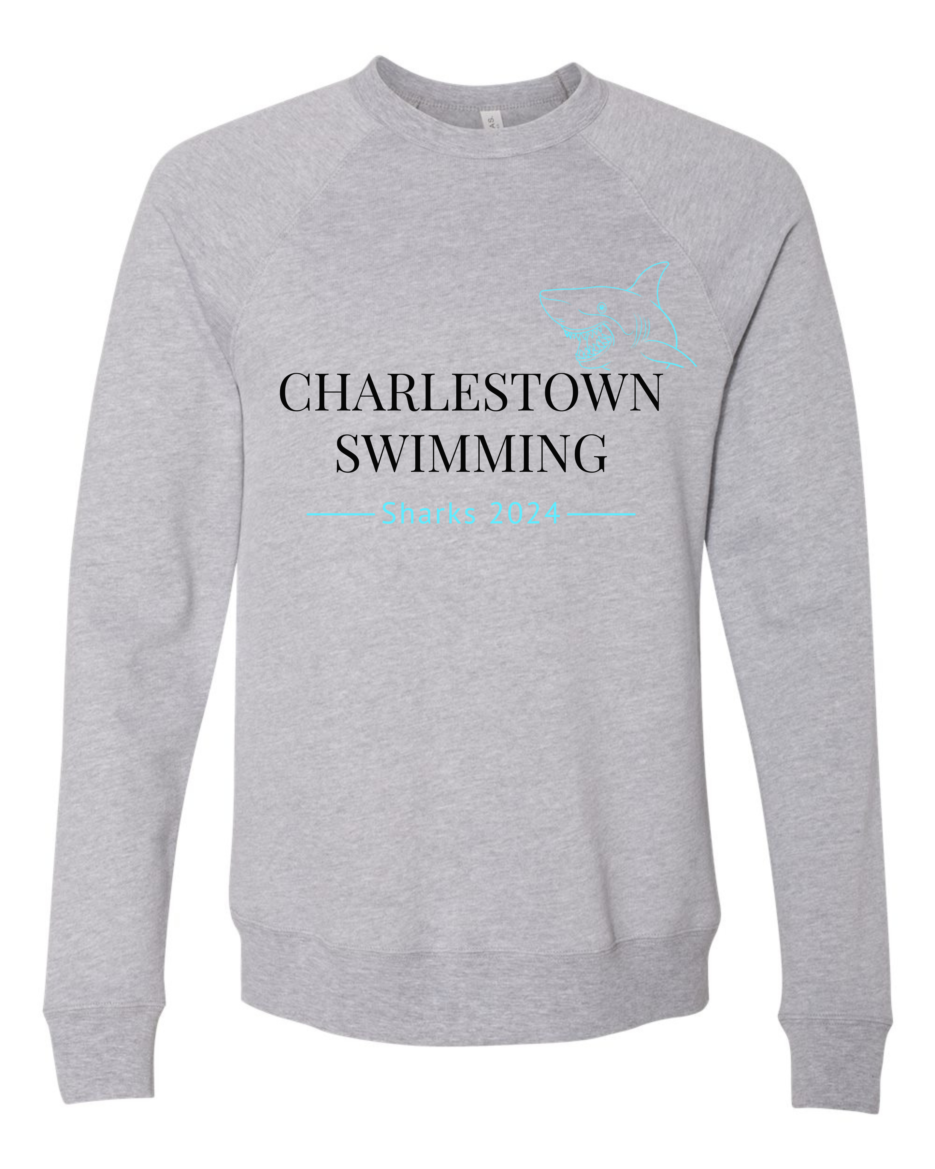 "Charlestown Sharks 2024" w/ Shark Adult Crewneck Sweatshirt