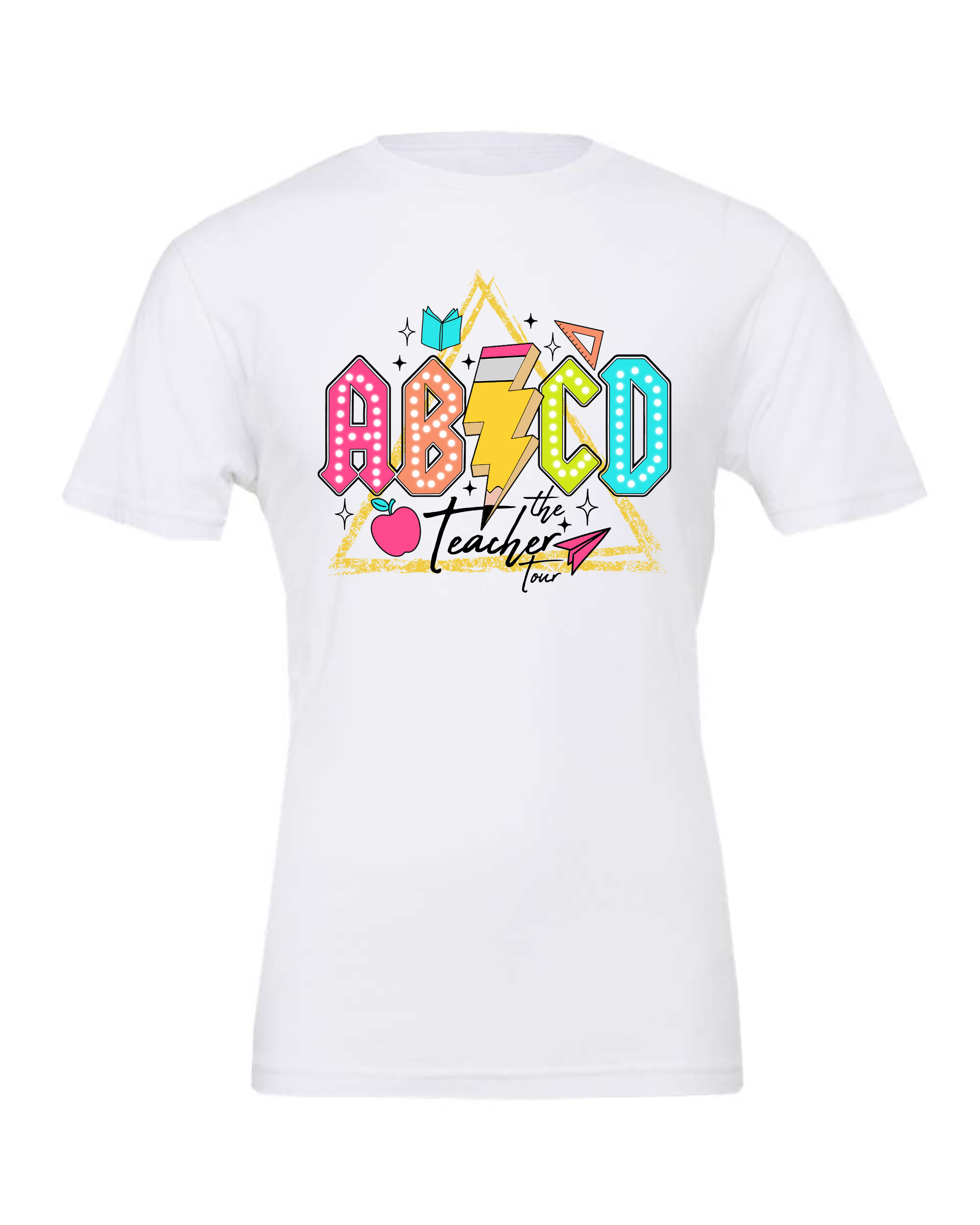 "ABCD: The Teacher Tour" Adult Short Sleeve Tee