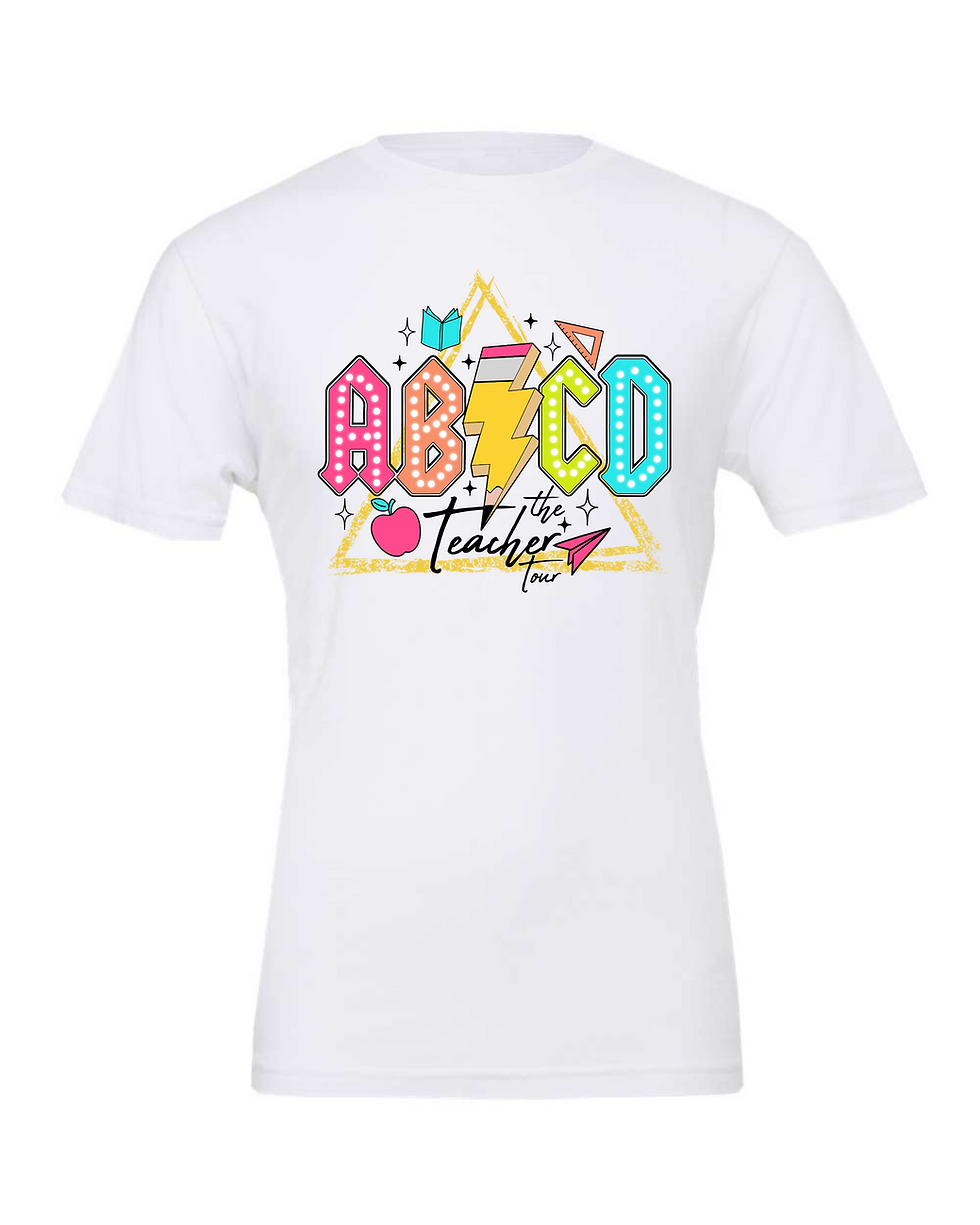 Thumbnail: "ABCD: The Teacher Tour" Adult Short Sleeve Tee