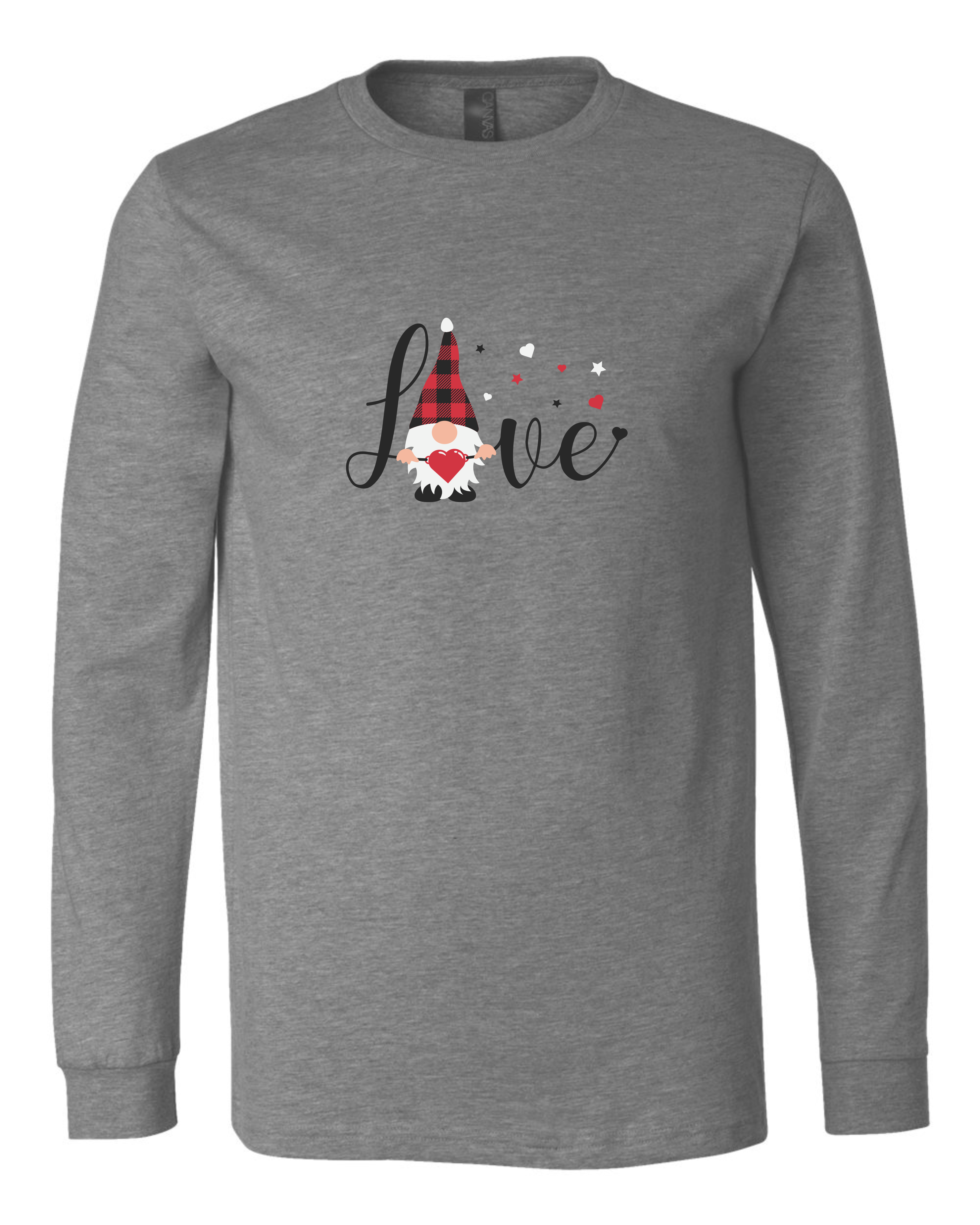 "Love Gnome" Adult Long Sleeve Tee