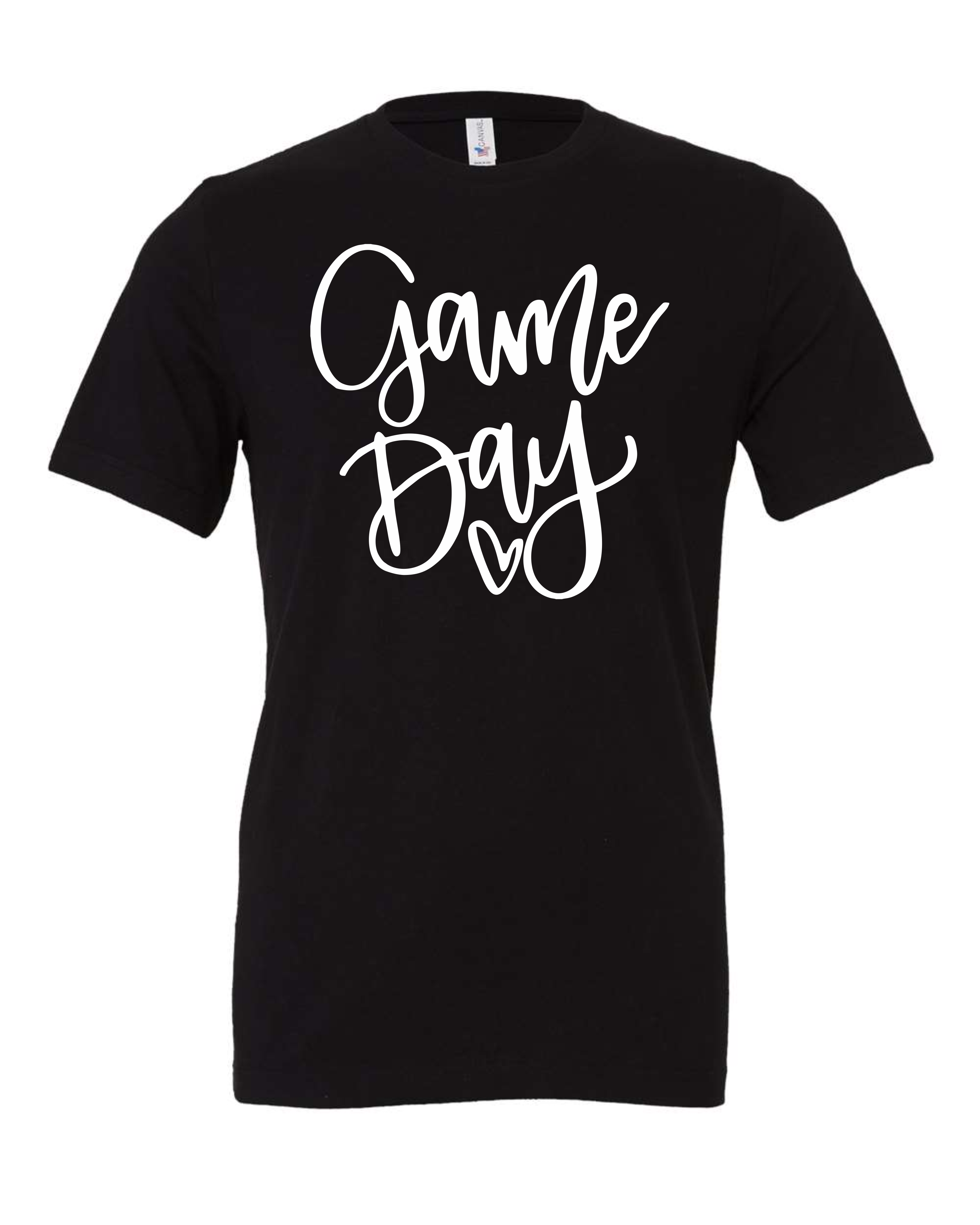 "Game Day with Heart" Adult Short Sleeve Tee