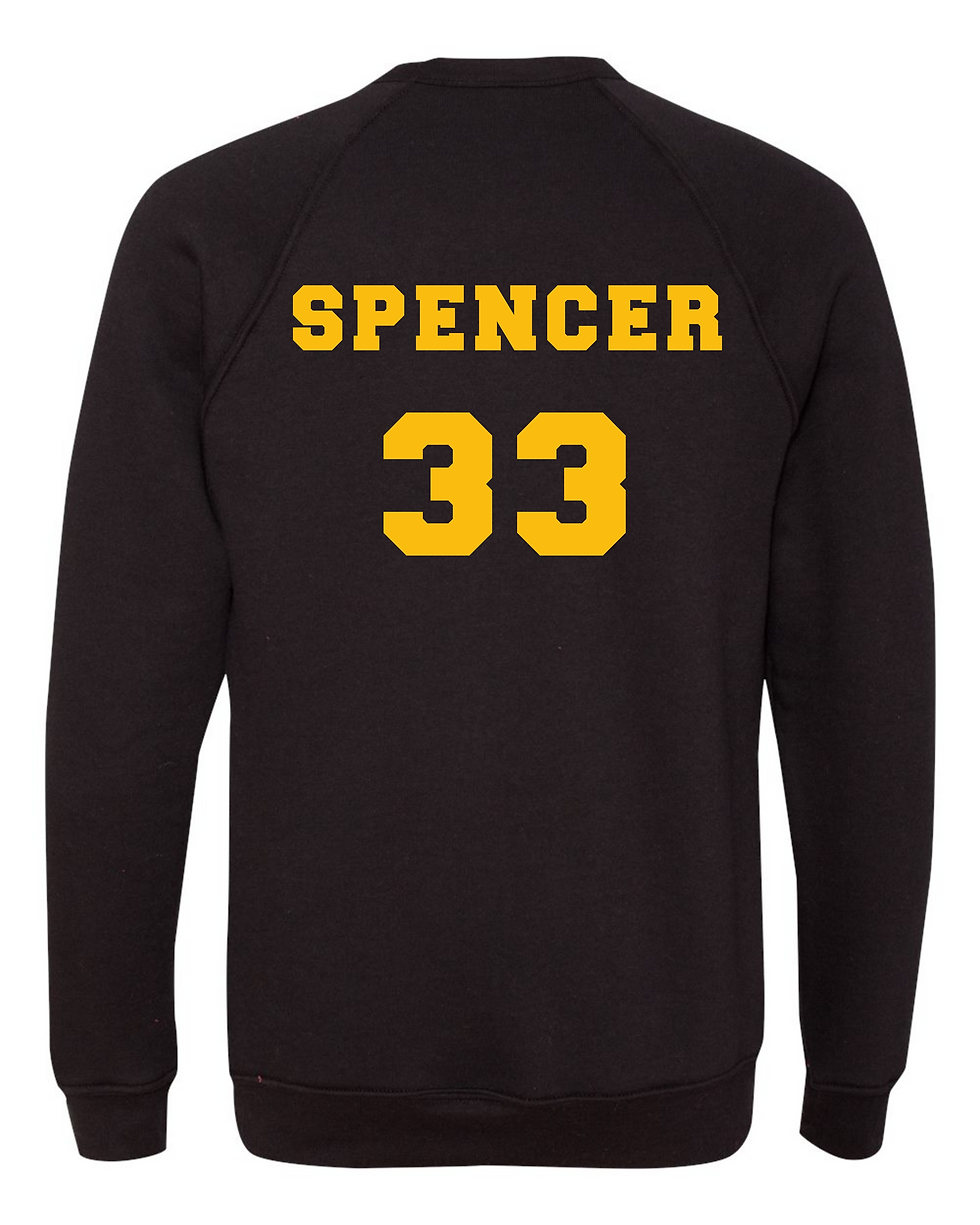 Thumbnail: "Canes Baseball w/ Heart" Adult Crewneck Sweatshirt