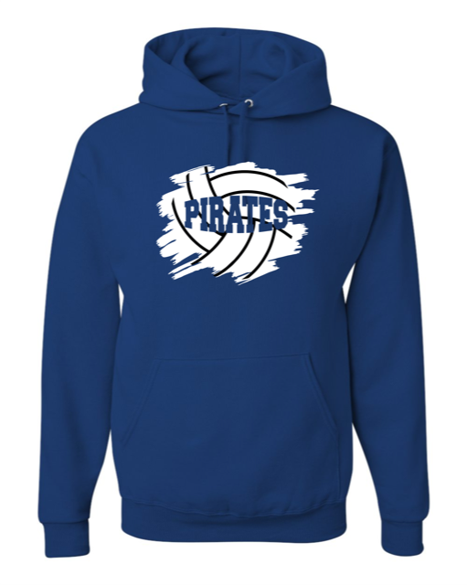 Thumbnail: "Grunge Volleyball" Adult Hooded Sweatshirt