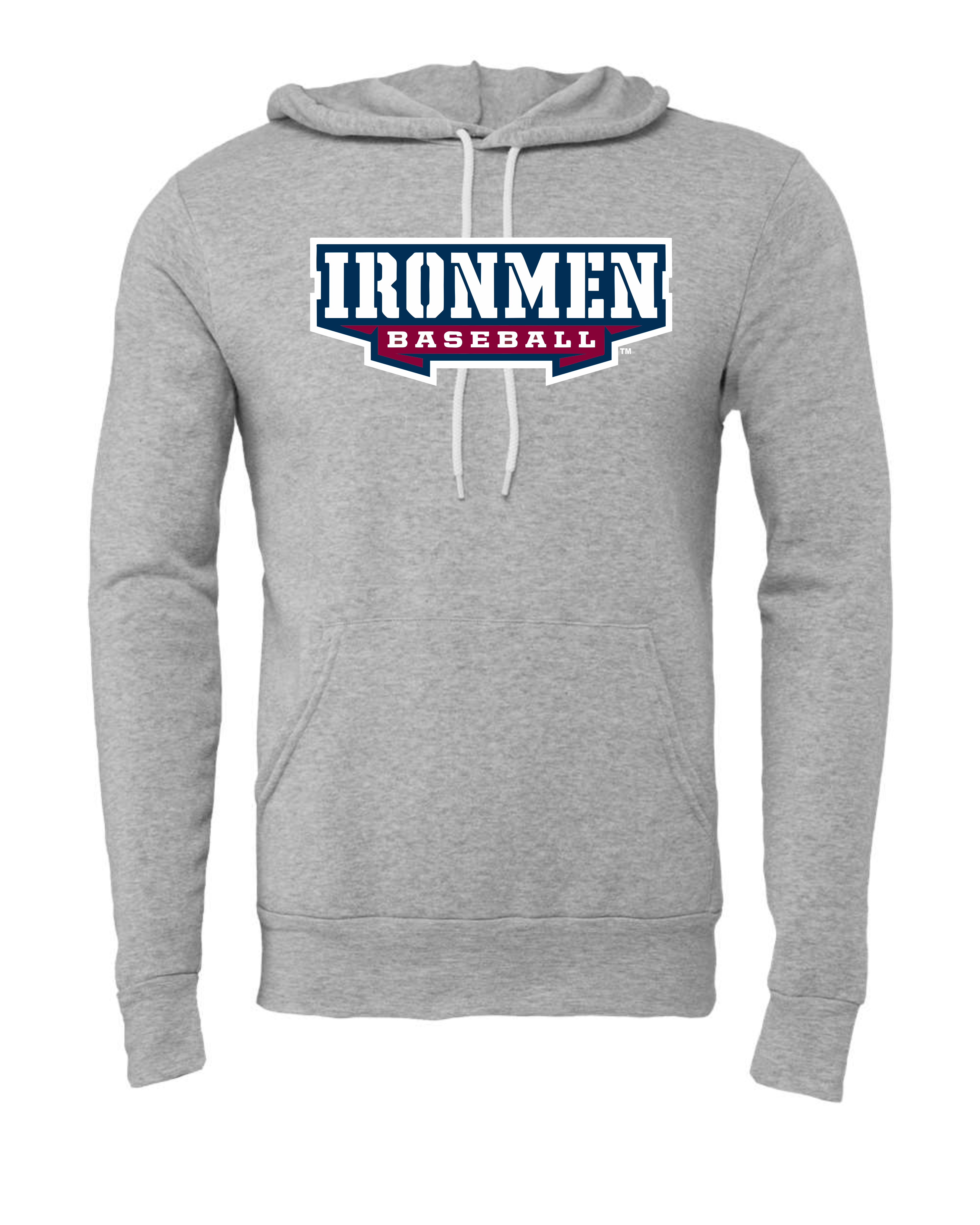 "Ironmen Baseball" Adult Hooded Sweatshirt