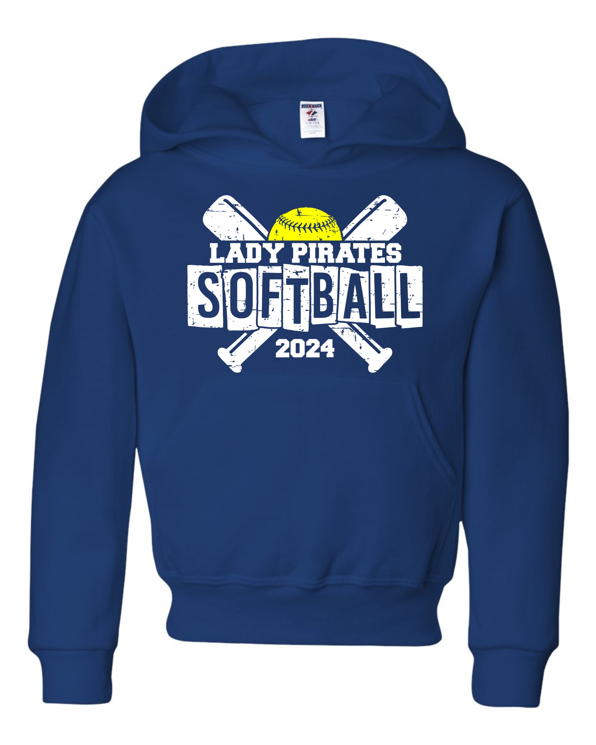 "Lady Pirates" Youth Hooded Sweatshirt