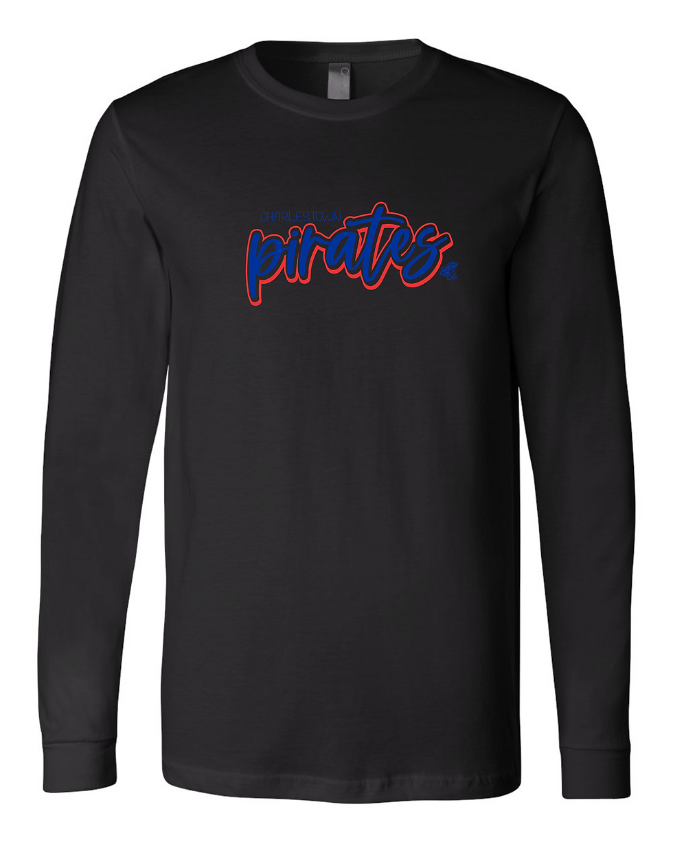 Thumbnail: "Red & Blue Pirates" Adult Long Sleeve Tee