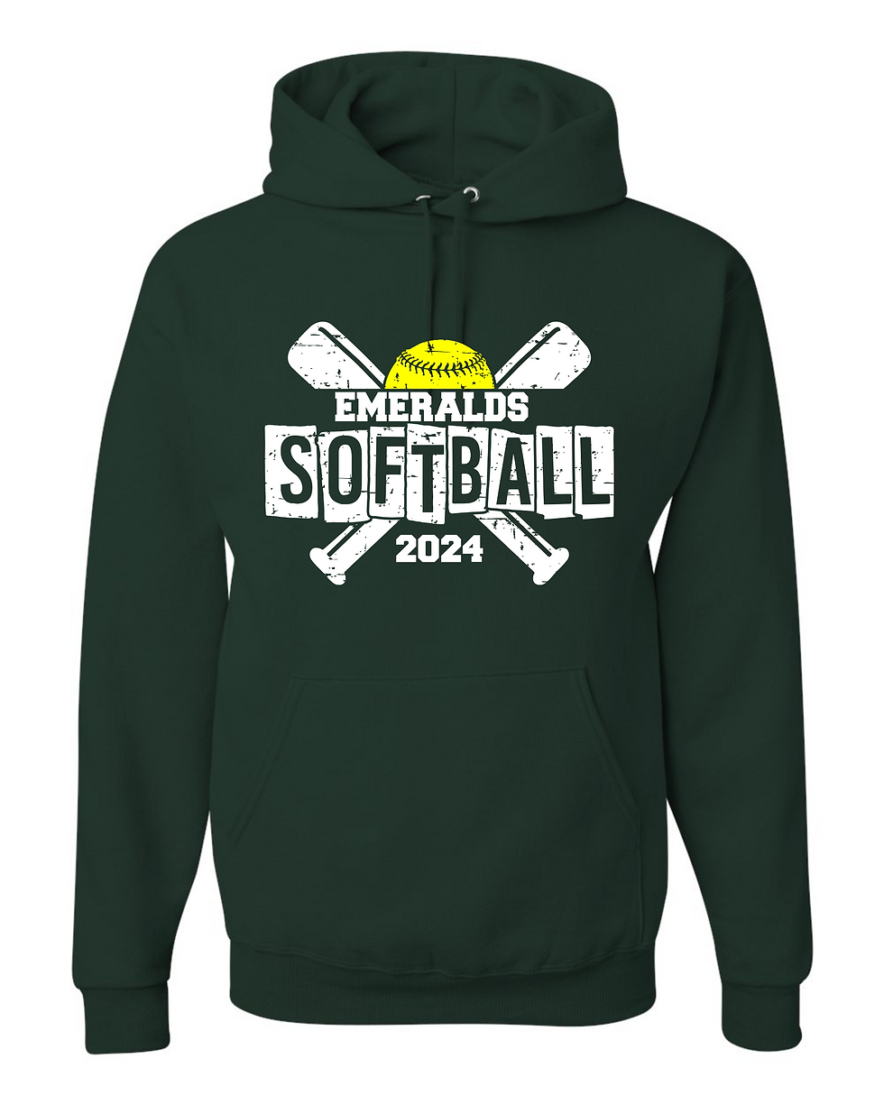 Thumbnail: "Emeralds" Adult Hooded Sweatshirt