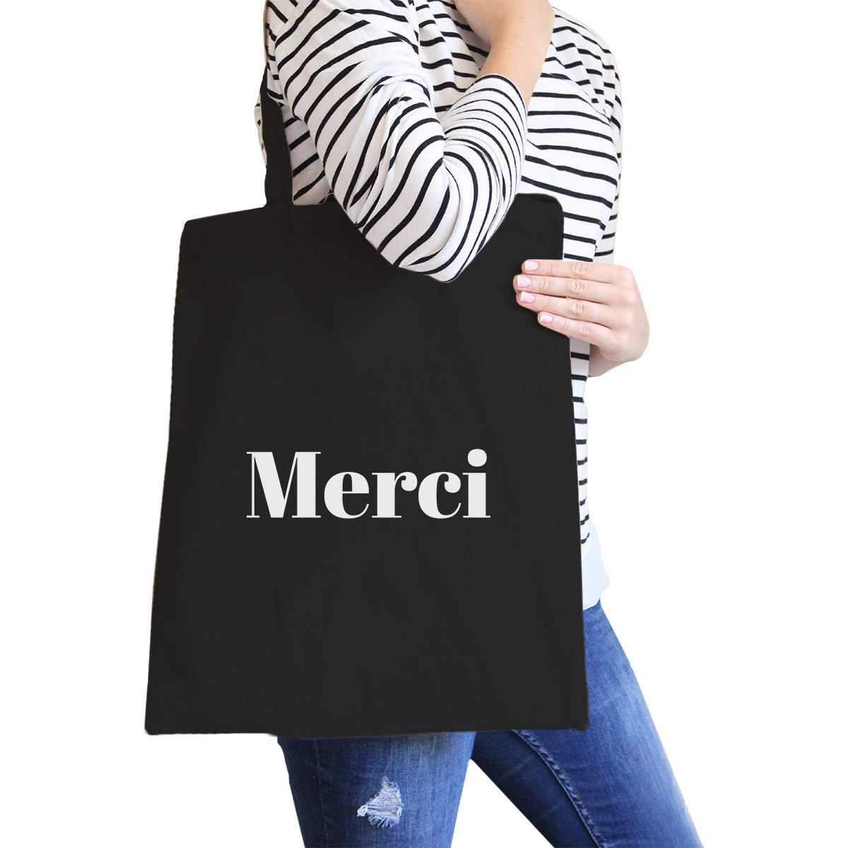 Merci Canvas Tote Bag