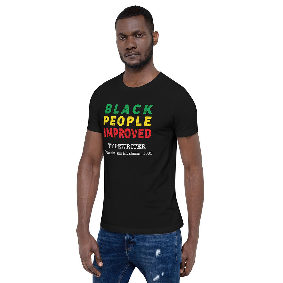 Thumbnail: Black People Improved the Typewriter Short-Sleeve Unisex T-Shirt
