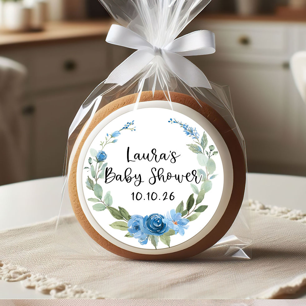 Floral Baby Shower Stickers, Sweet Baby Sticker Seals, Shower Stickers For Bags