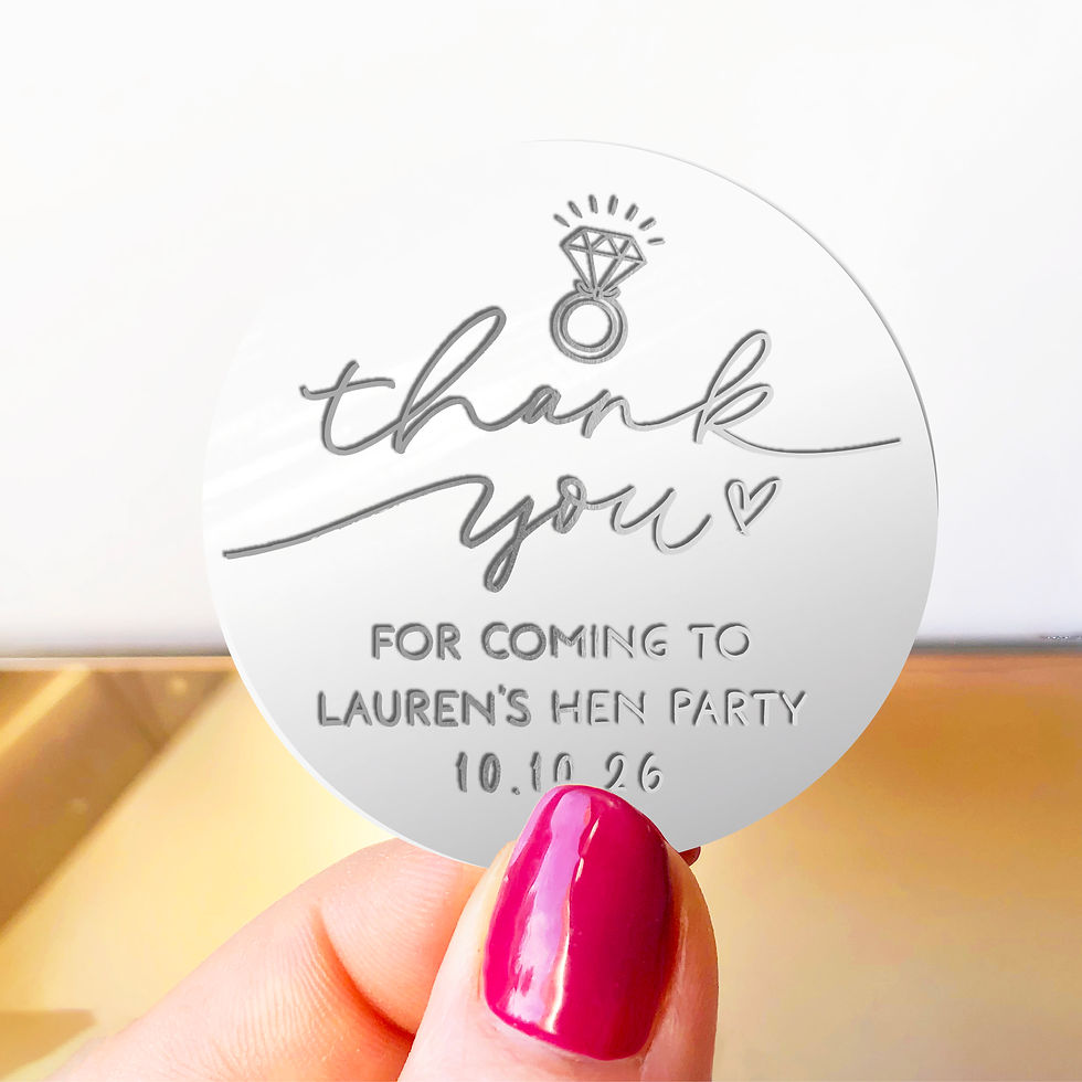 Thumbnail: Hen Party Thank You Stickers, Hens Night Stickers, Bridal Event Stickers