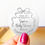 Thumbnail: Personalized Mini Baby Stickers, Kraft Thank You Stickers, Baby Theme la
