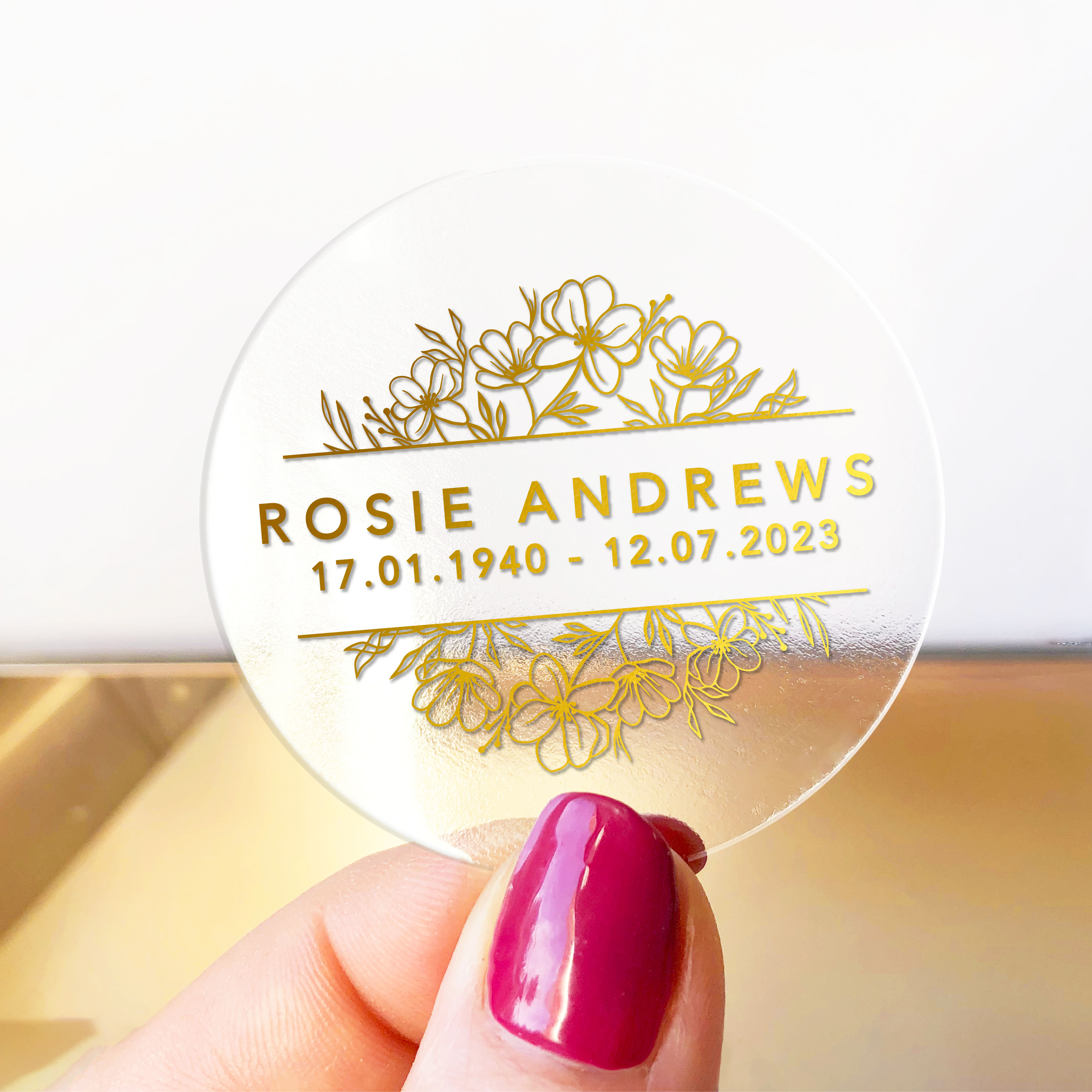 Loving Memory of forget me not memorial gift stickers sheet