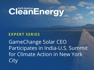 GameChange Solar CEO Participates in India-U.S. Summit for Climate Action in New York City