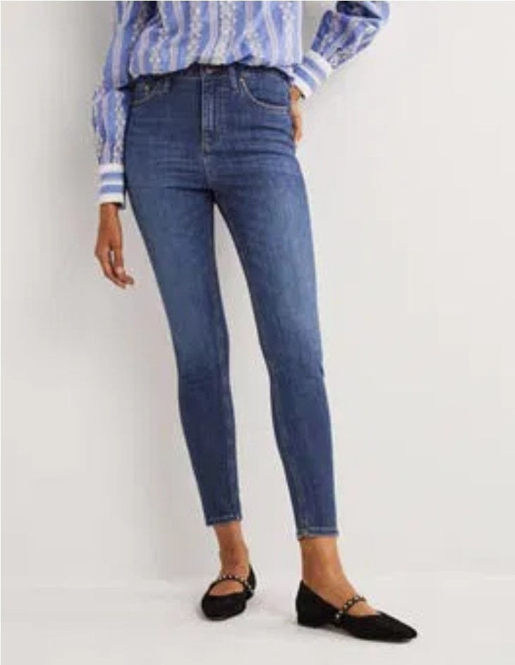BODEN Comfort Stretch Skinny Jeans Denim Blue R0186 W34 L30 Brand New A17