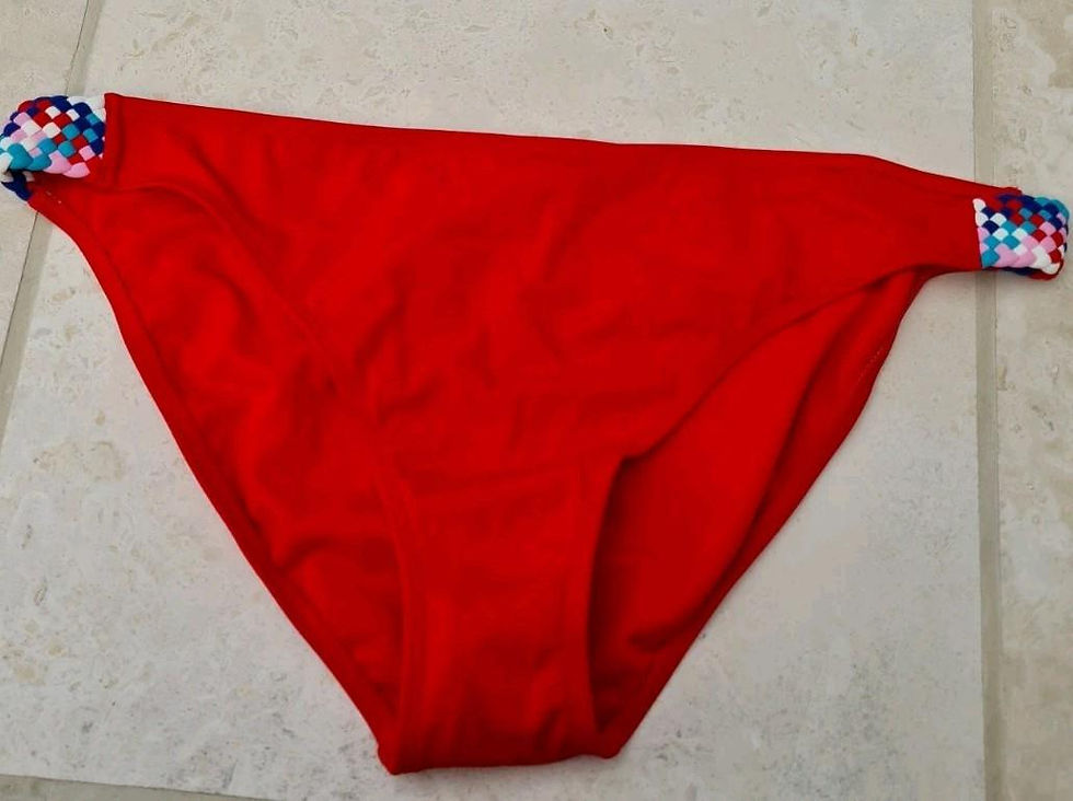 Thumbnail: Boden Calasetta Bikini Bottoms Red Size UK 20 Brand New B1