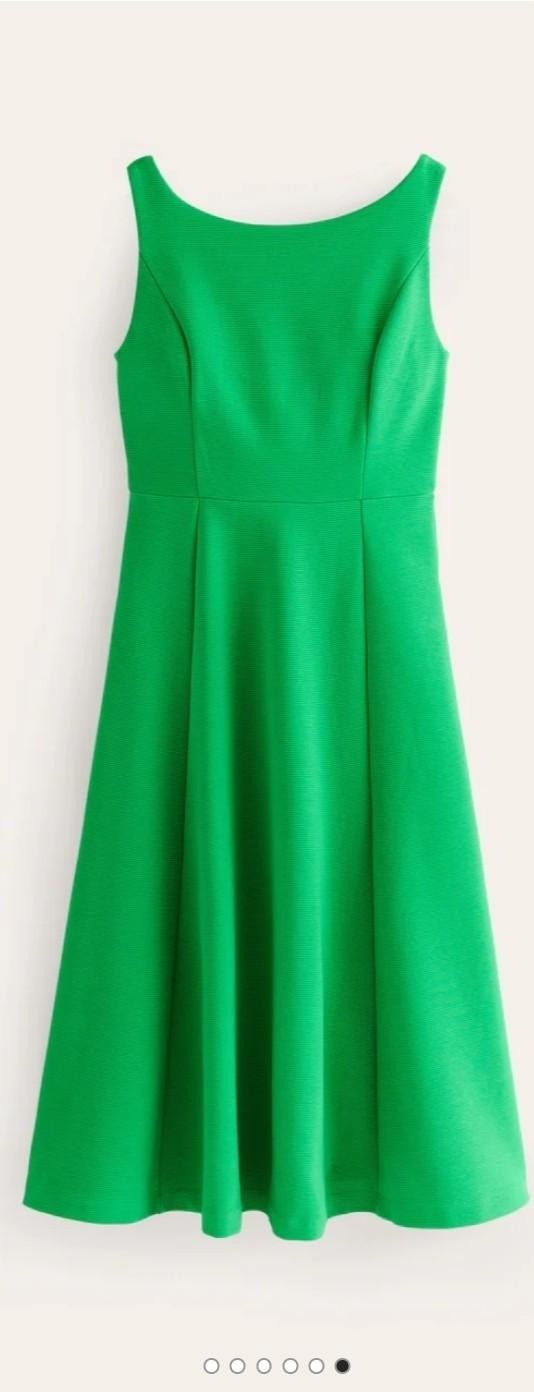 Thumbnail: Boden Scarlet Ottoman Ponte Dress Bright Green RRP £119 UK 10P D0918 Preloved A