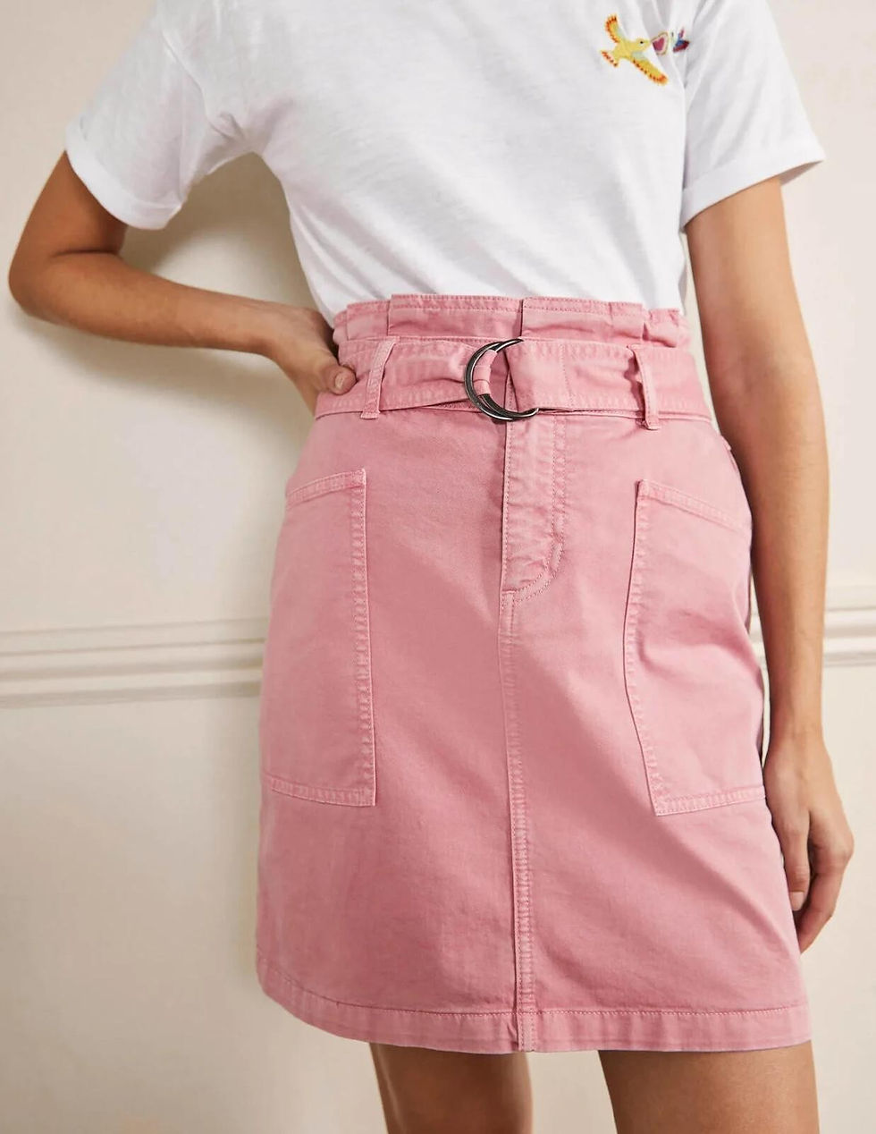 Thumbnail: BODEN Paperbag Tie Skirt Cherry Smoothie R0077 SIZE UK 10L EXCELLENT CONDITIO S2