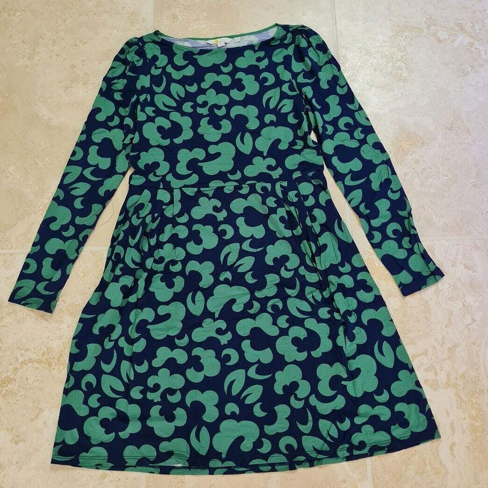 Thumbnail: BODEN Francesca Jersey Dress Spinning Petals UK14R J0811 EXCELLENT CONDITION D22