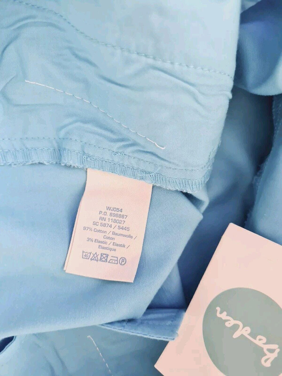 Thumbnail: Boden Gorgeous Richmond Blue Shorts Size UK 22 9" WJ044 Brand New